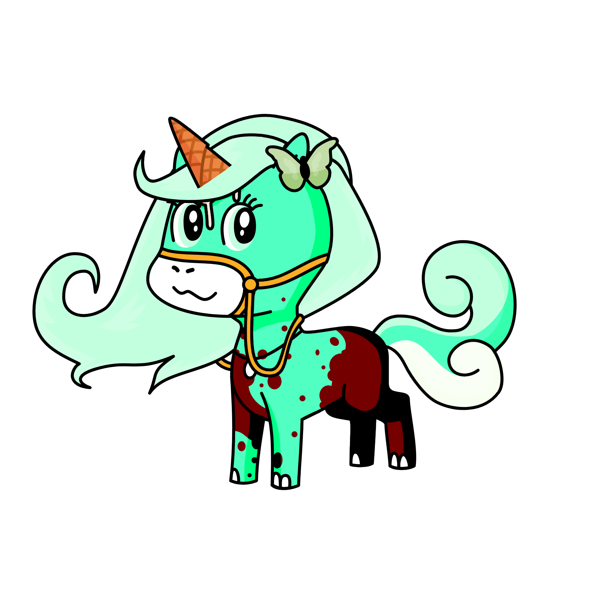 Minty, the unicorn