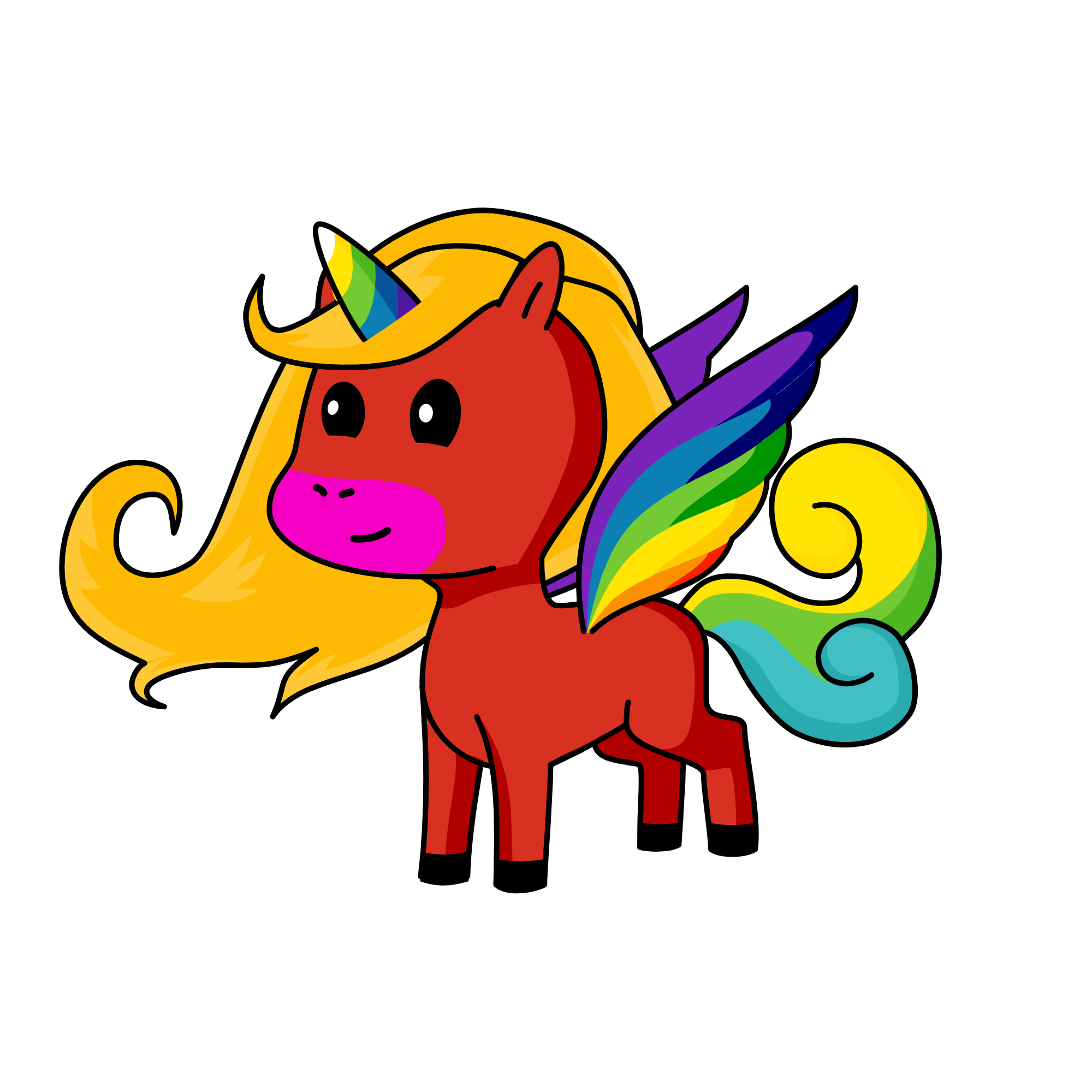 RAINBOW, the unicorn