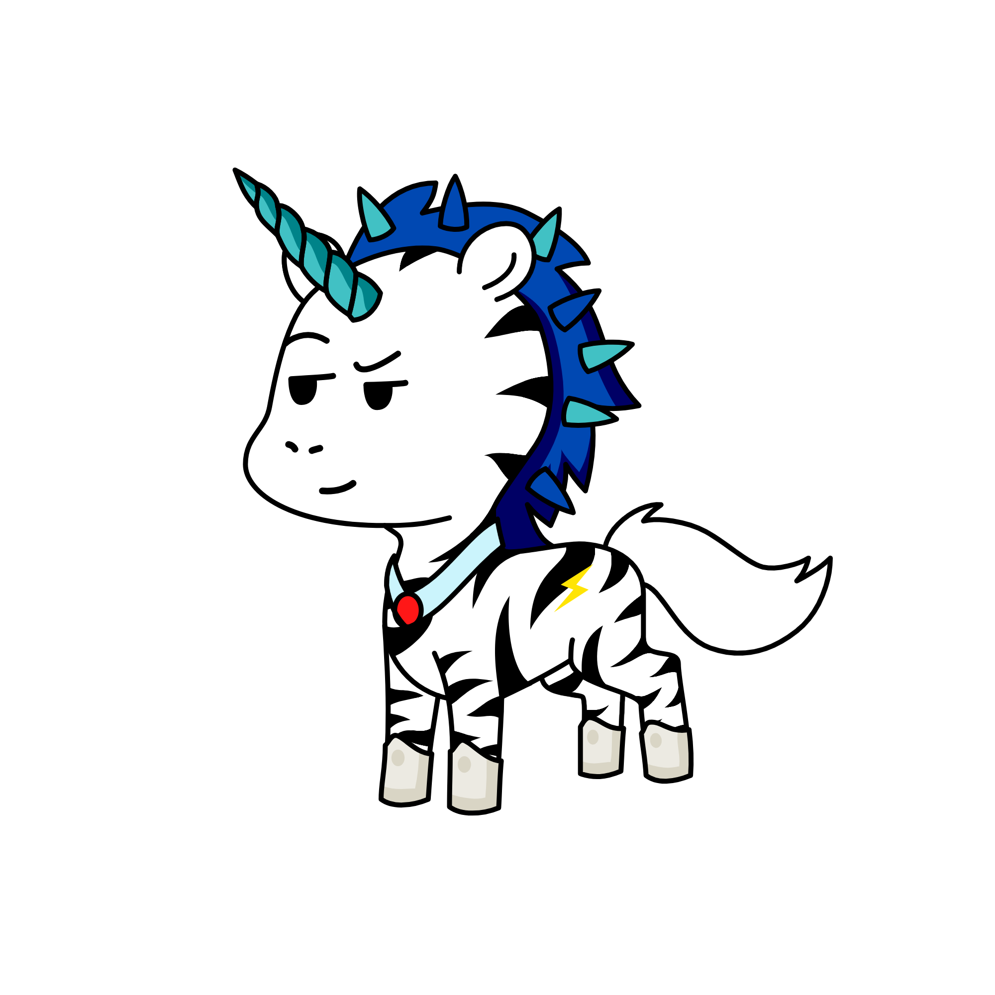 Zebra, the unicorn