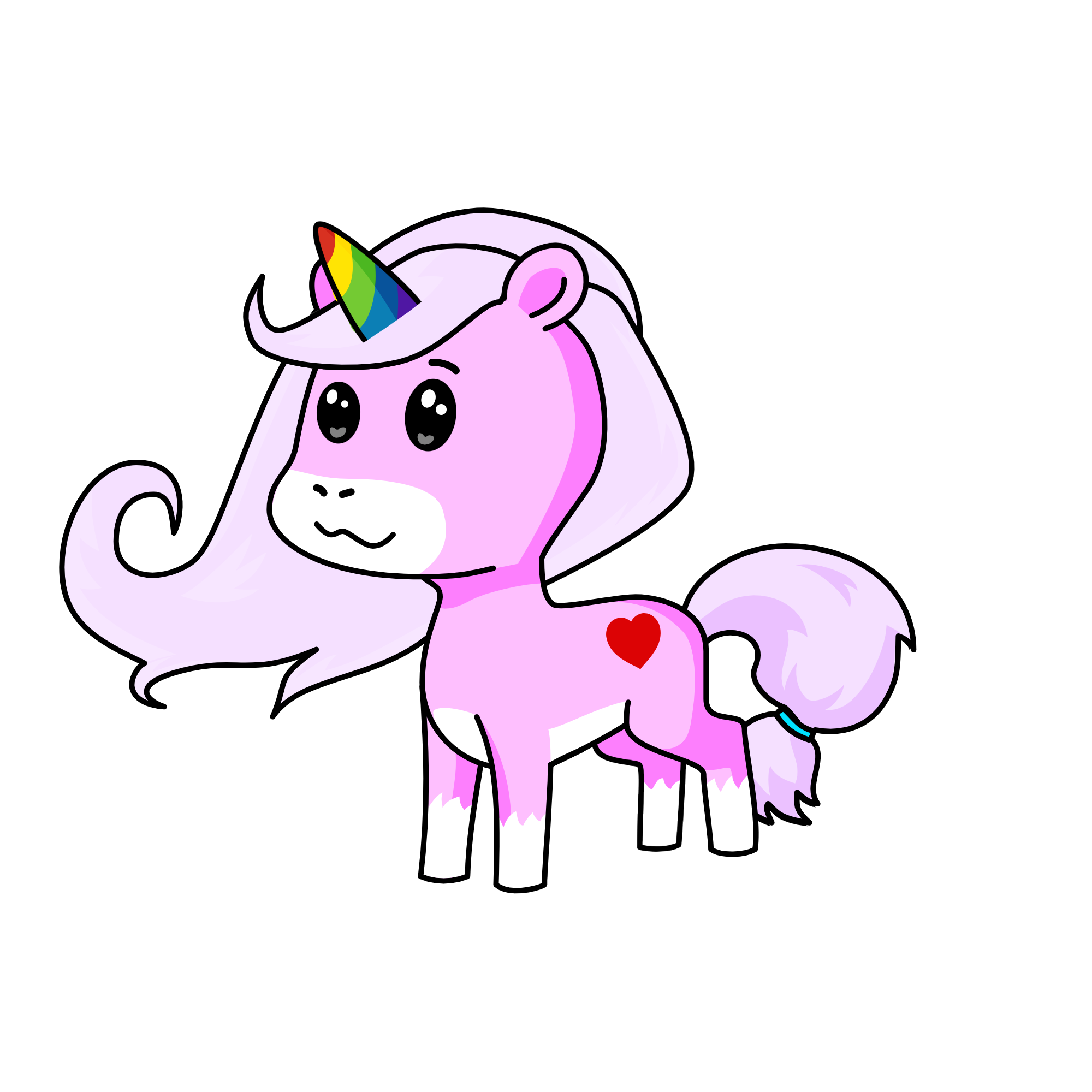 Pinky, the unicorn