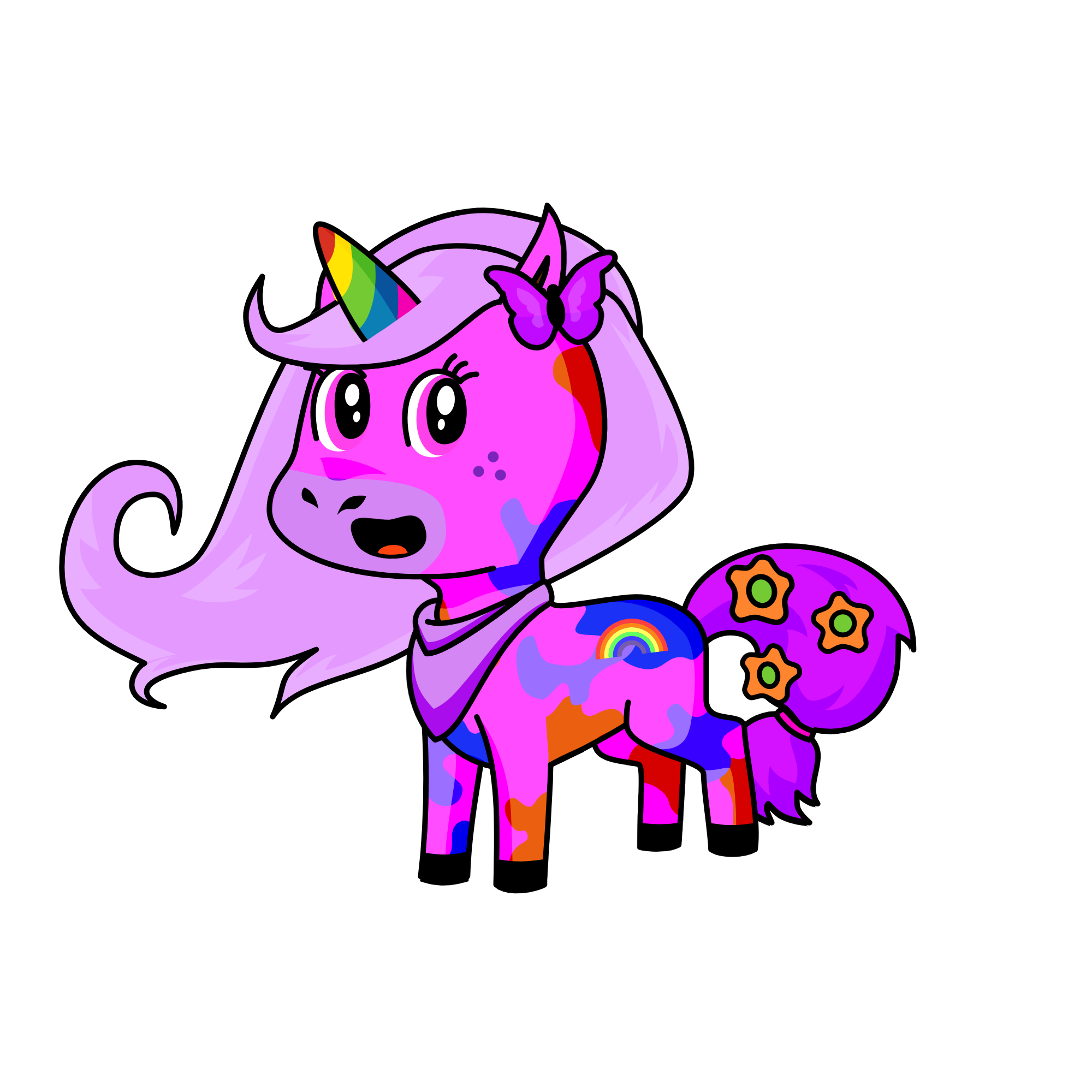 rainbow sparkle, the unicorn