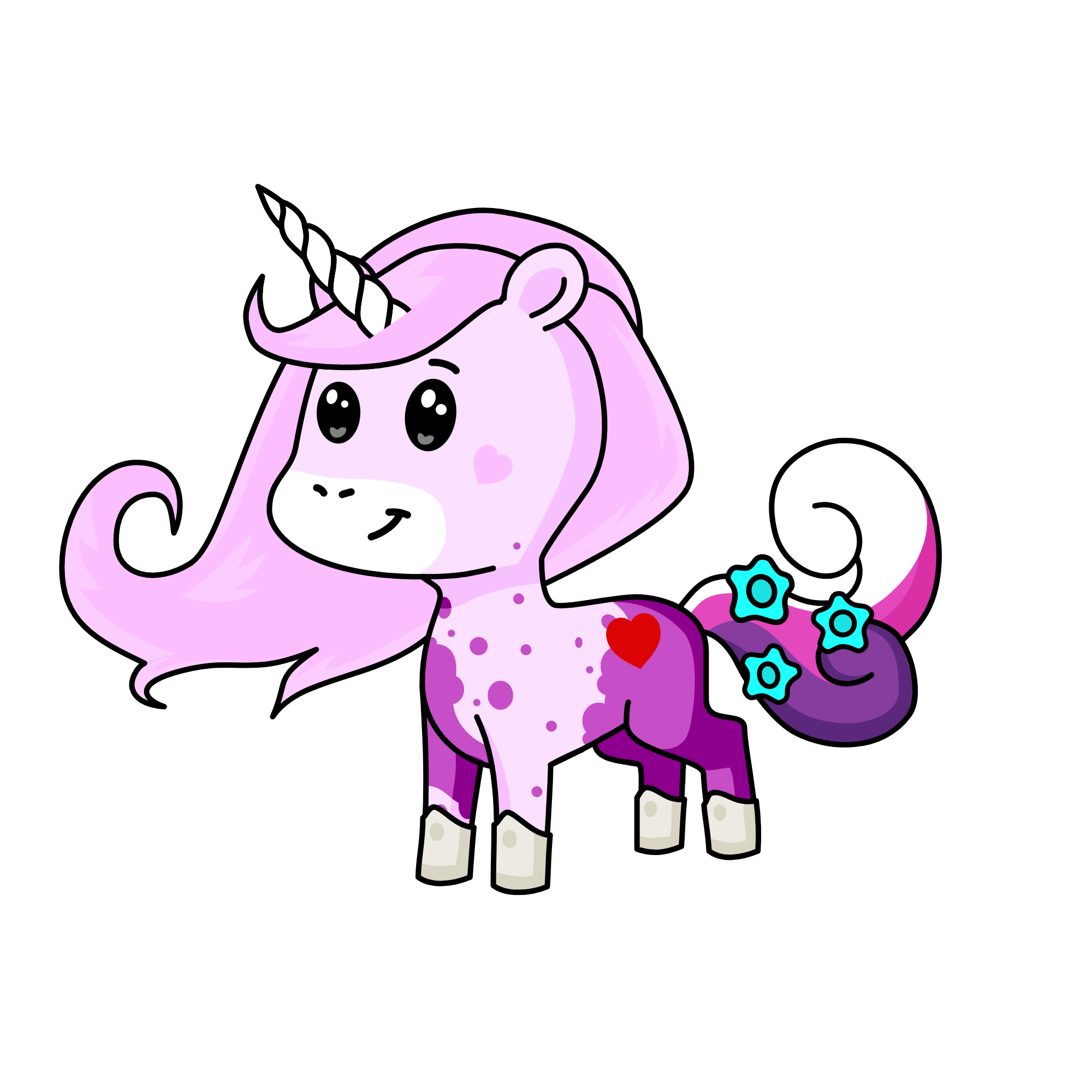 cutie corn, the unicorn