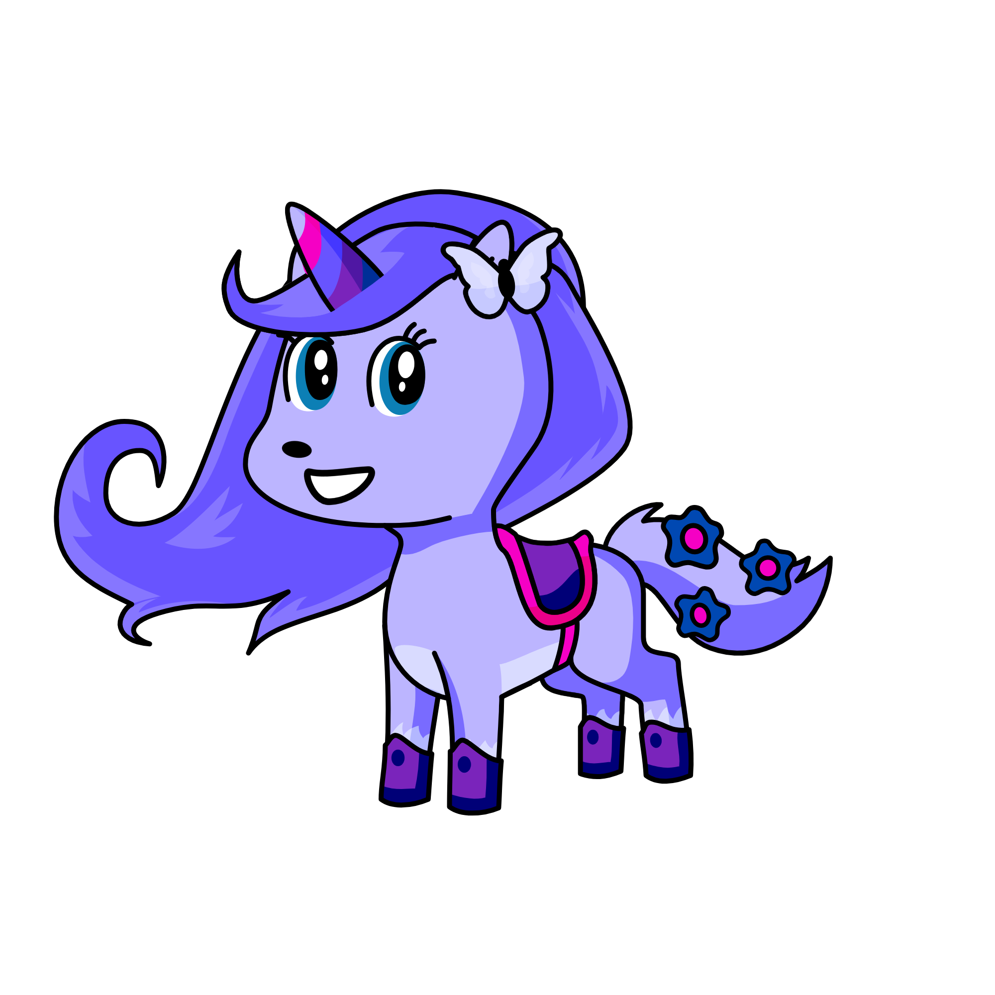Ice Butterfly, the unicorn