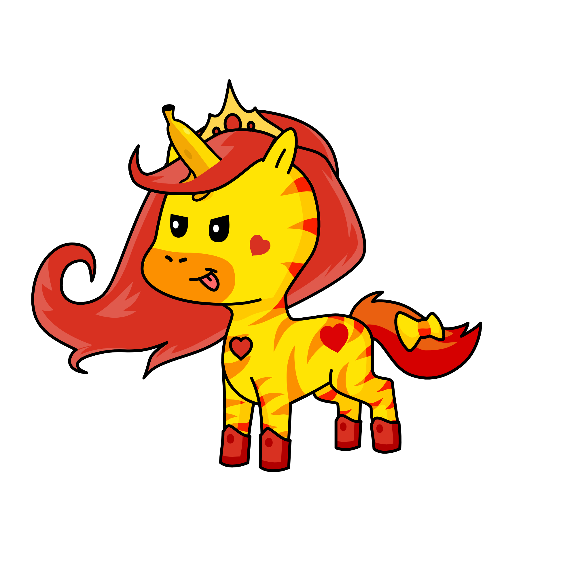 Princess Smirky Banana, the unicorn