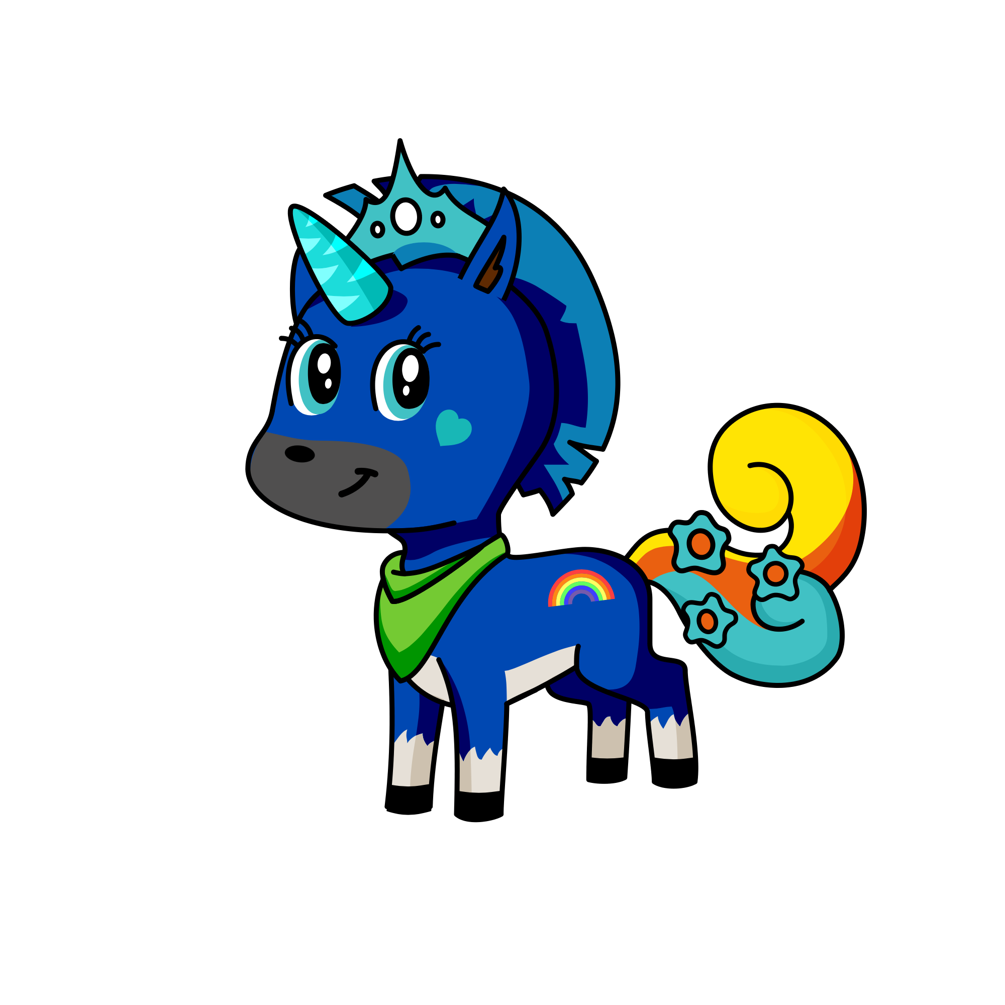 Bluebell Candy Bridle, the unicorn