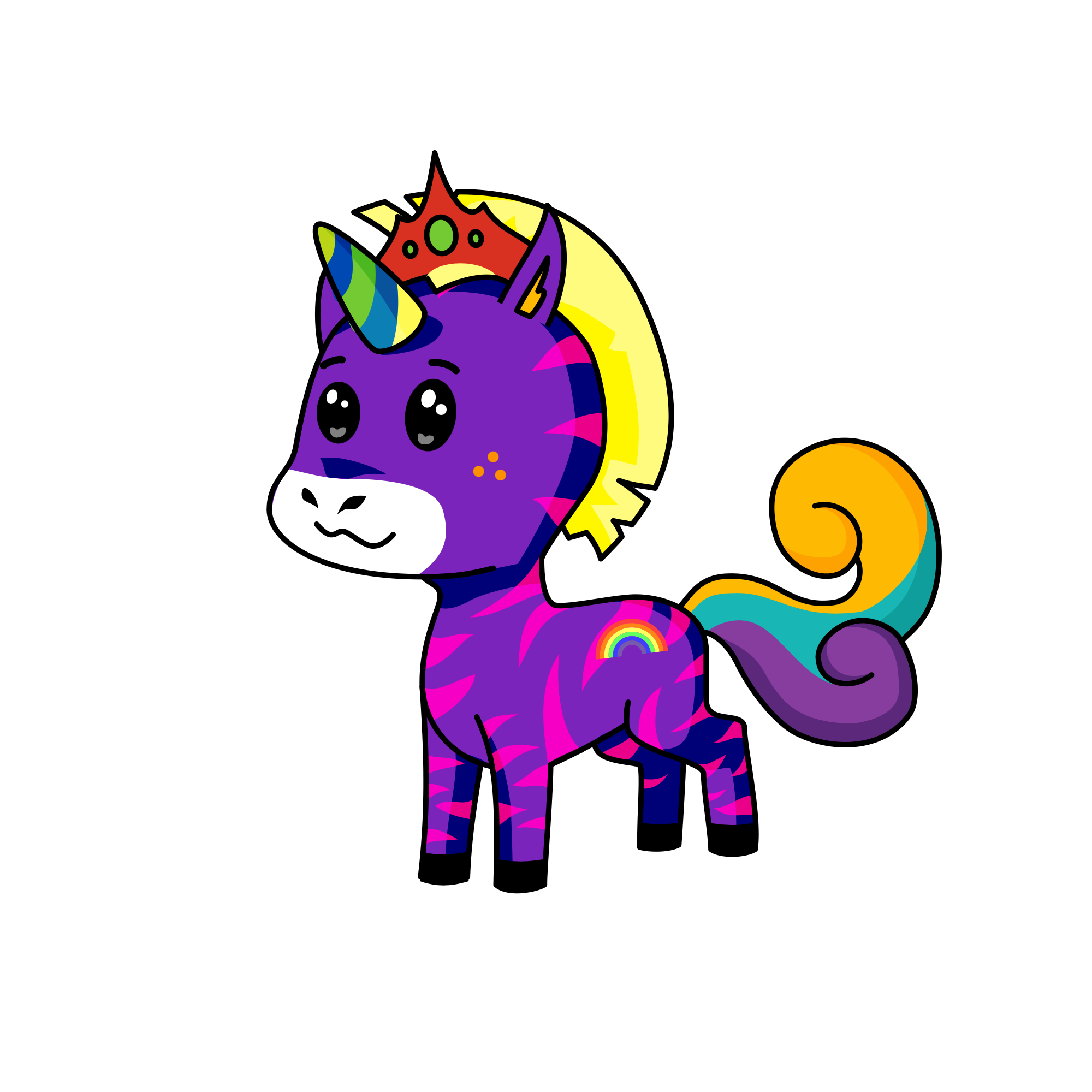 Heather Pink Bridle, the unicorn