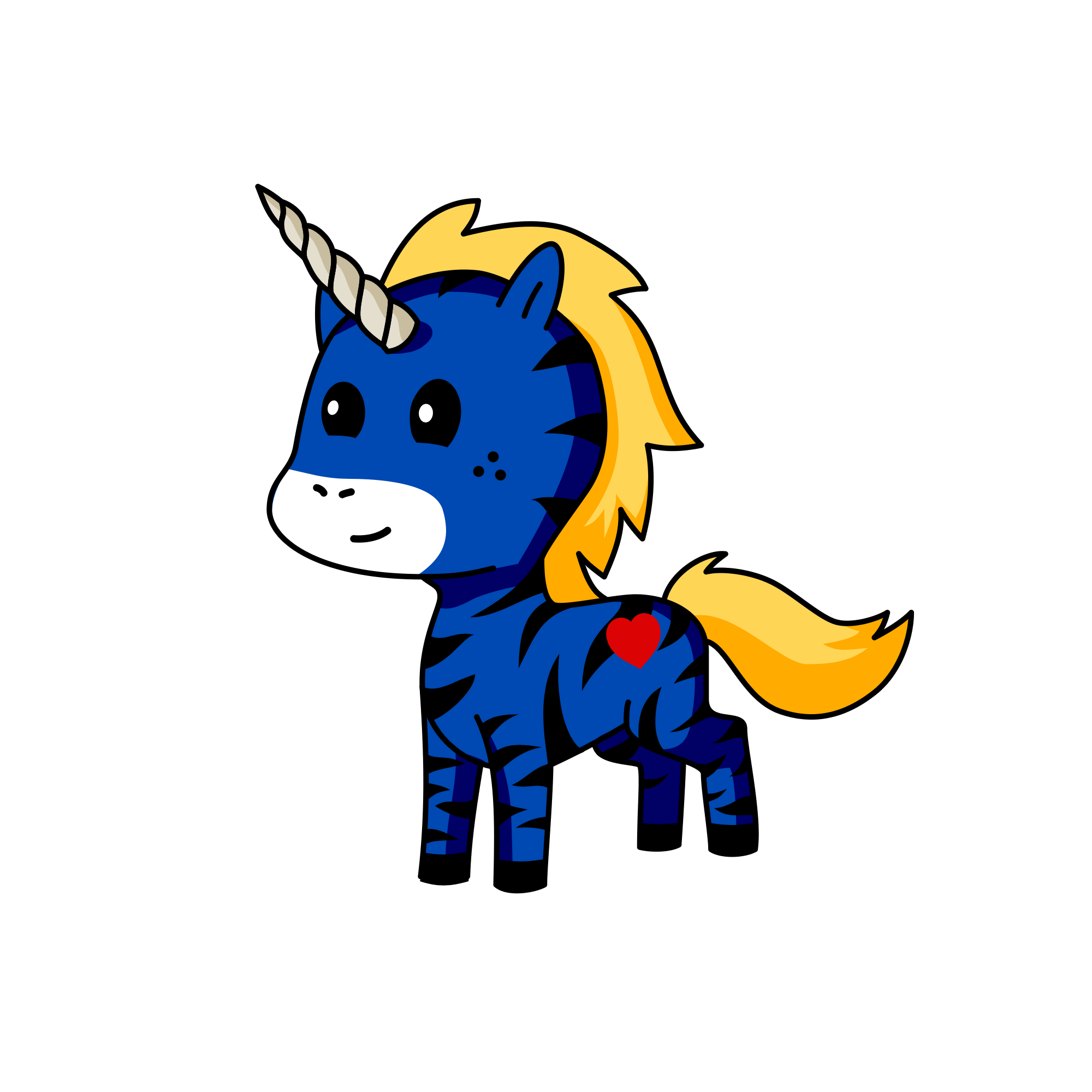 Cherry Snowy Horse, the unicorn
