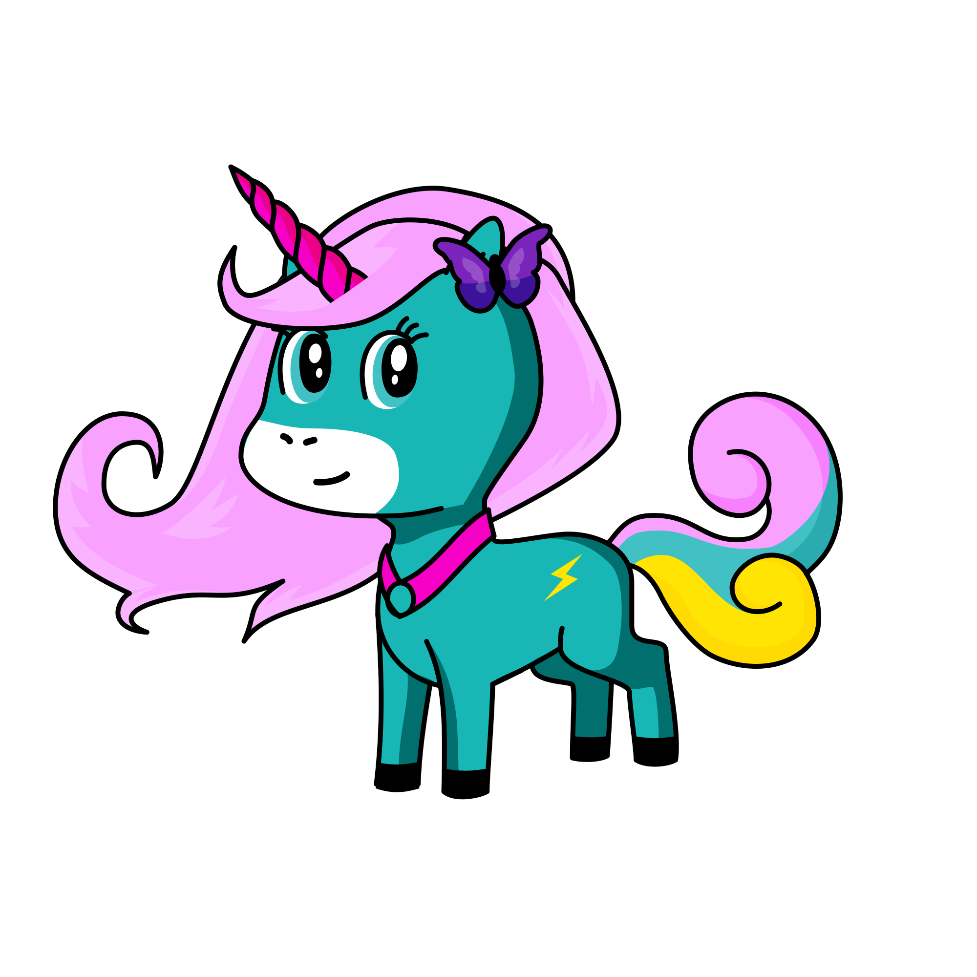 Nightshade Candy Foal, the unicorn