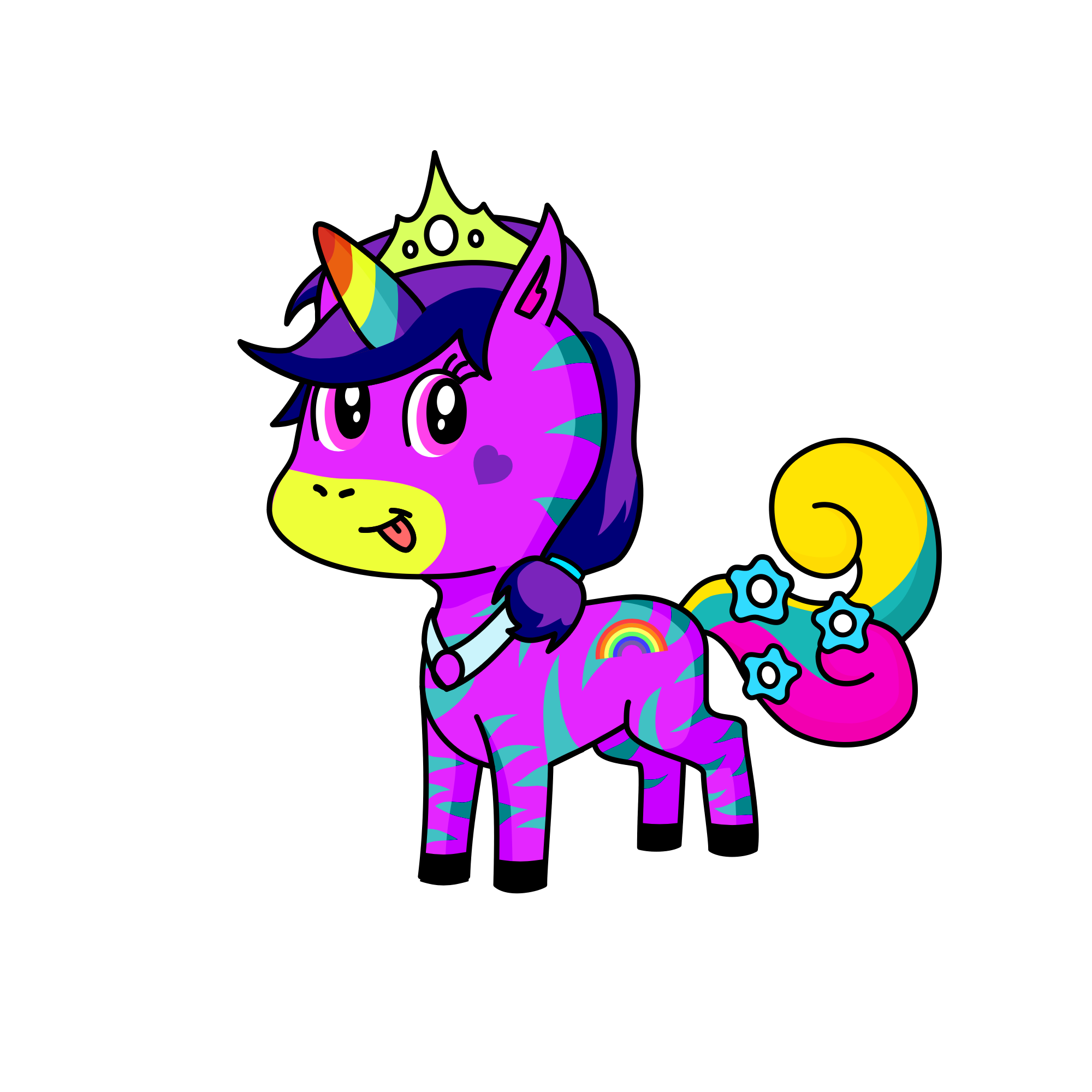 Orchid Dapple Coat, the unicorn