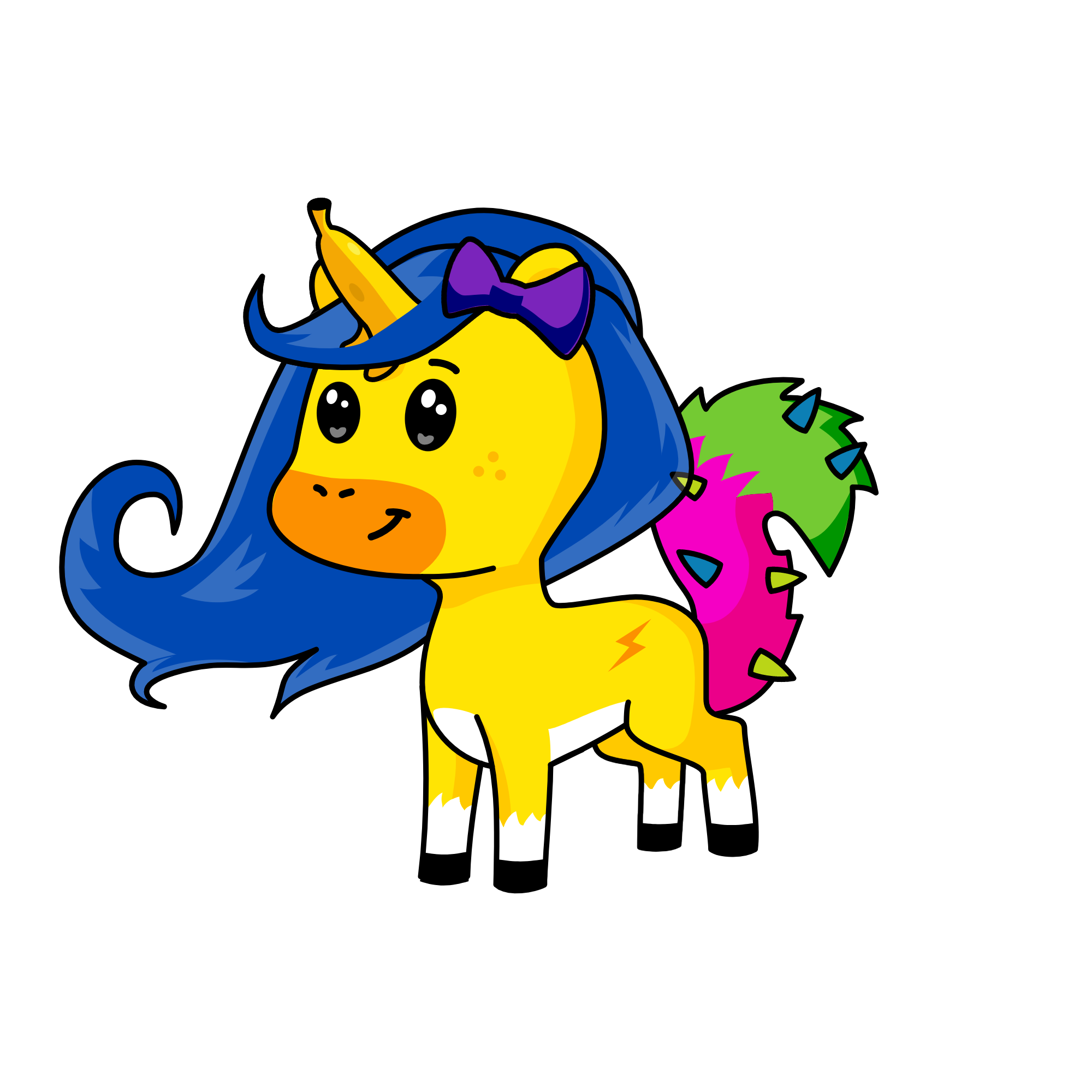 Fanta, the unicorn