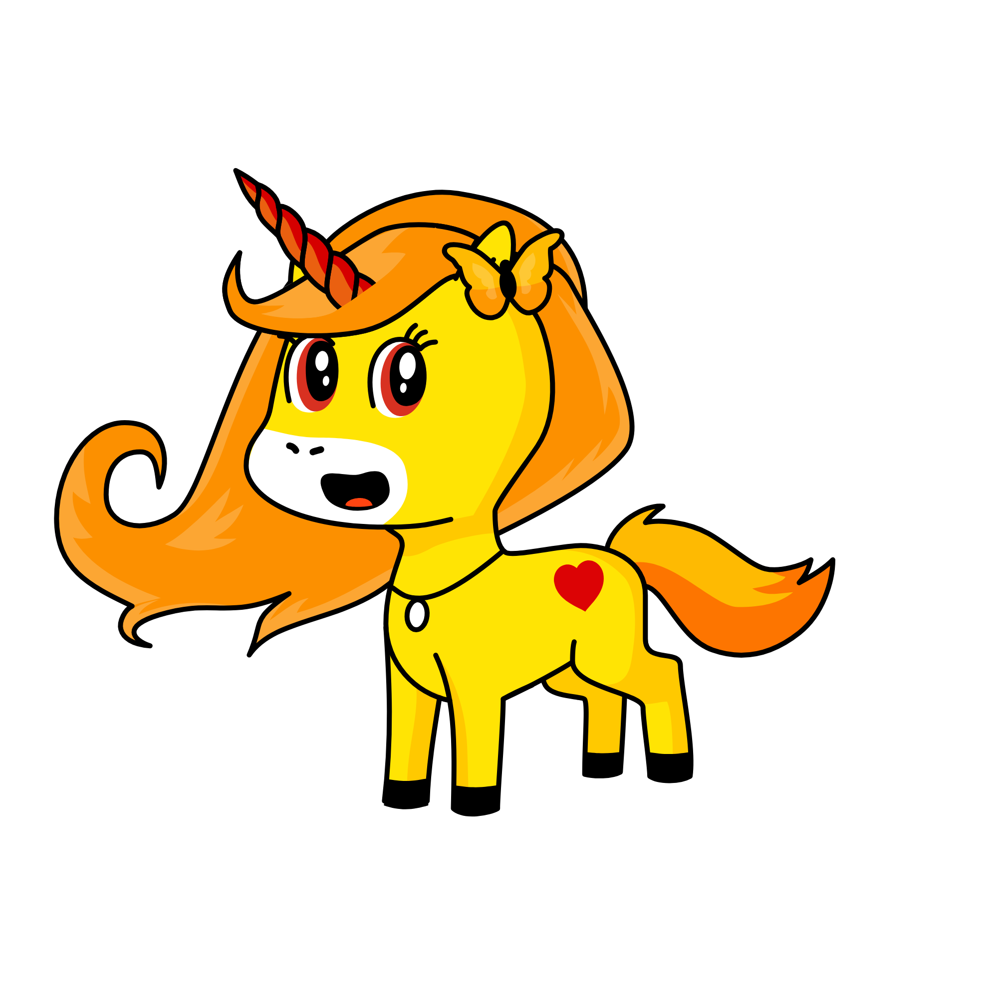Yelley, the unicorn