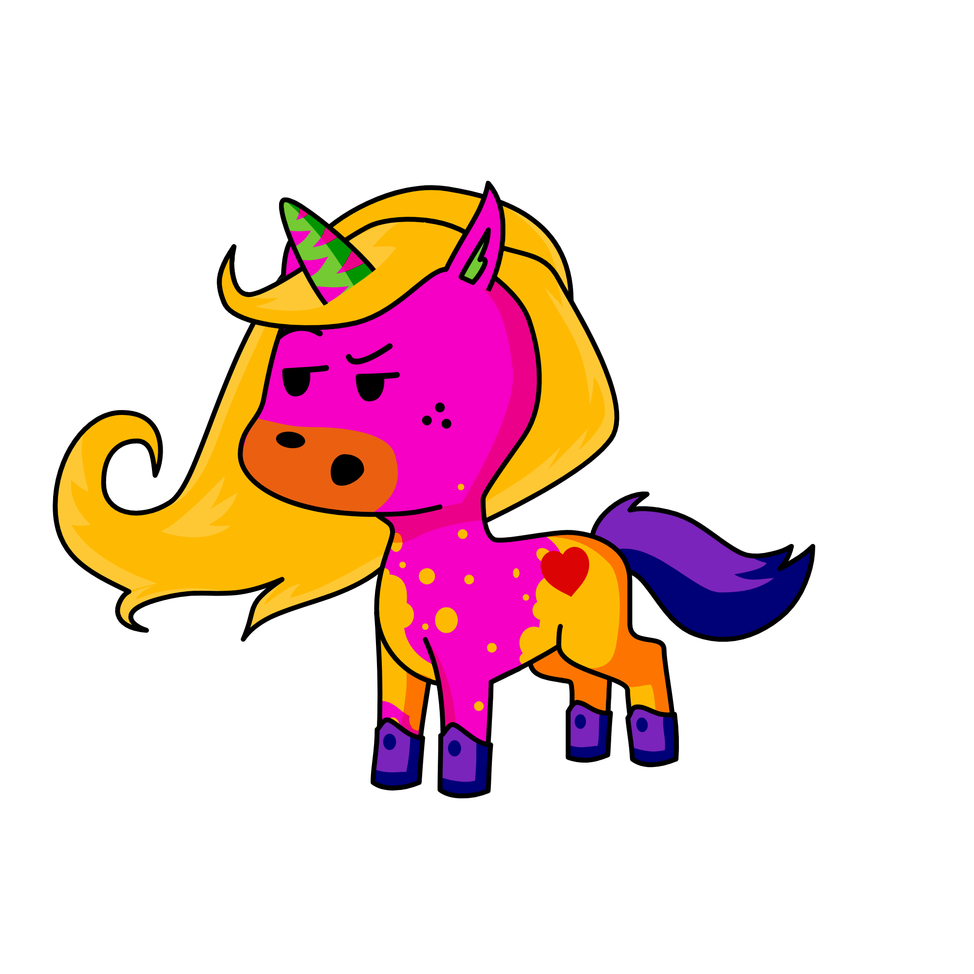 happy bdy to smmelly cacaca, the unicorn