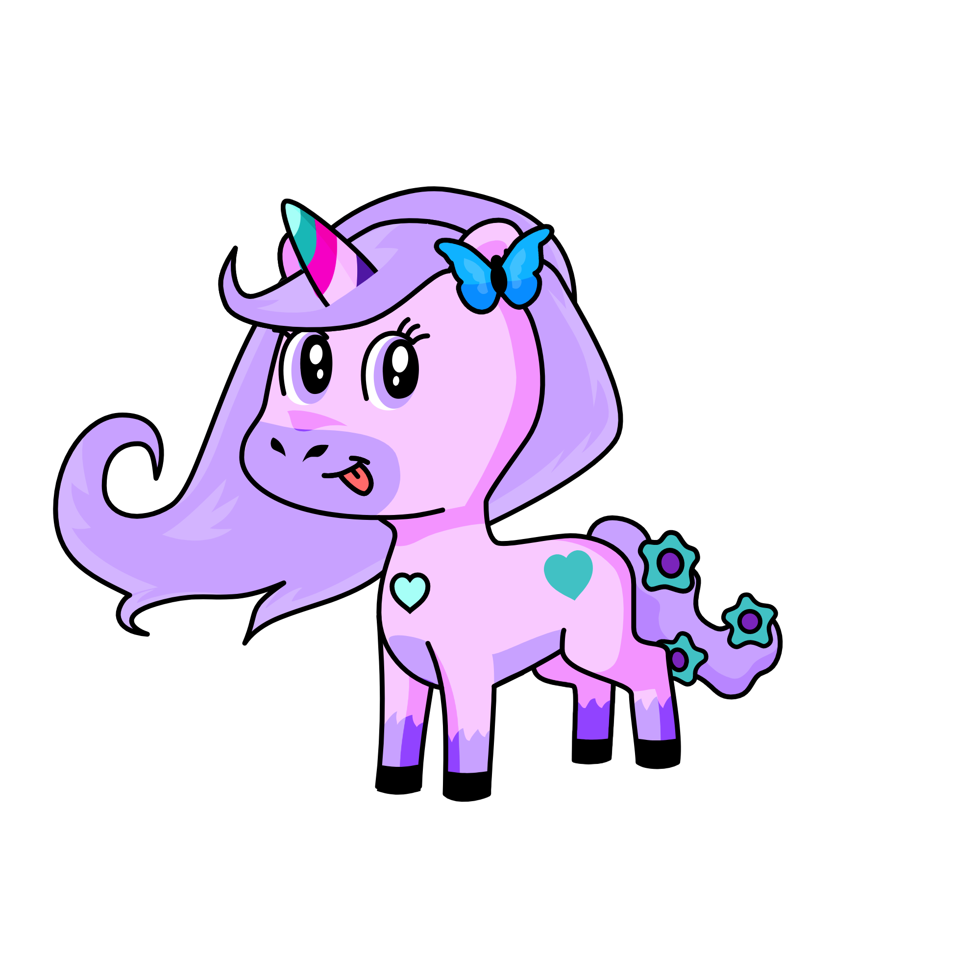Léa, the unicorn