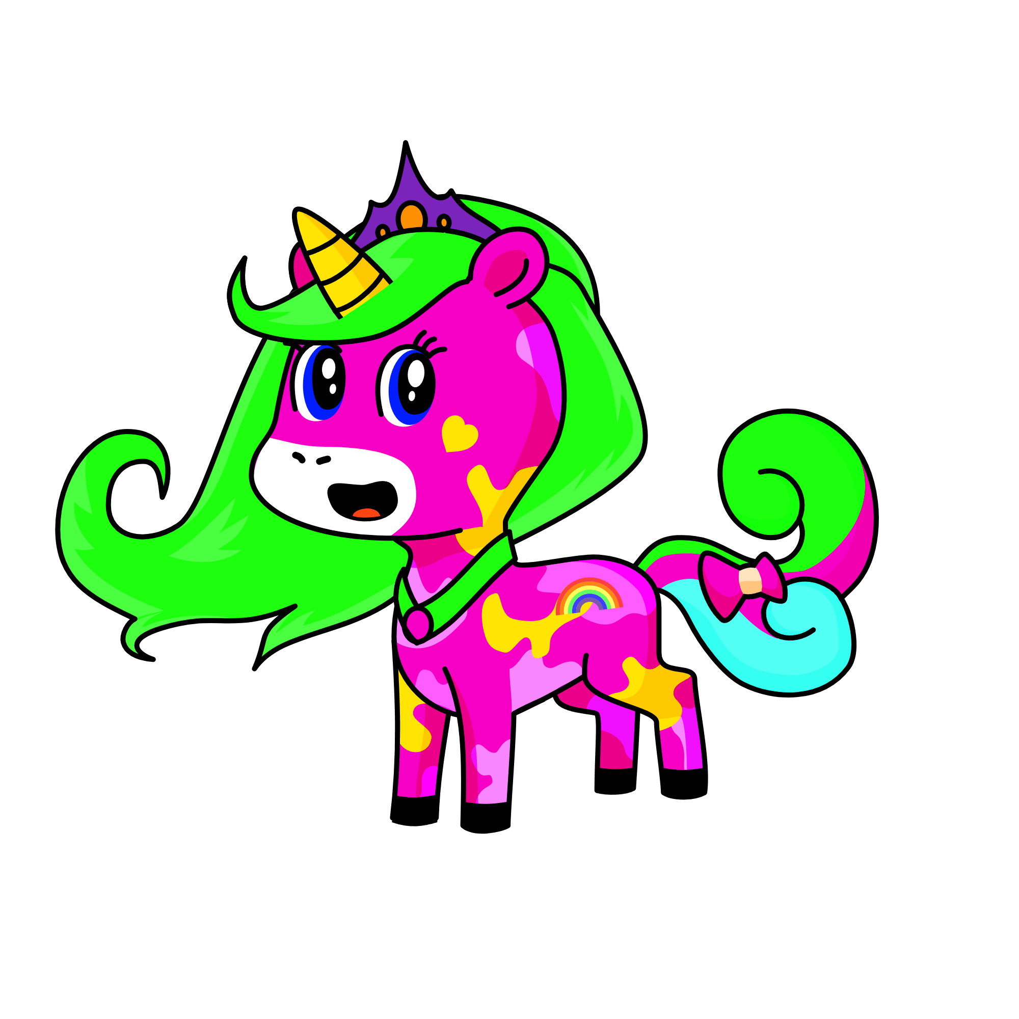 Neon, the unicorn
