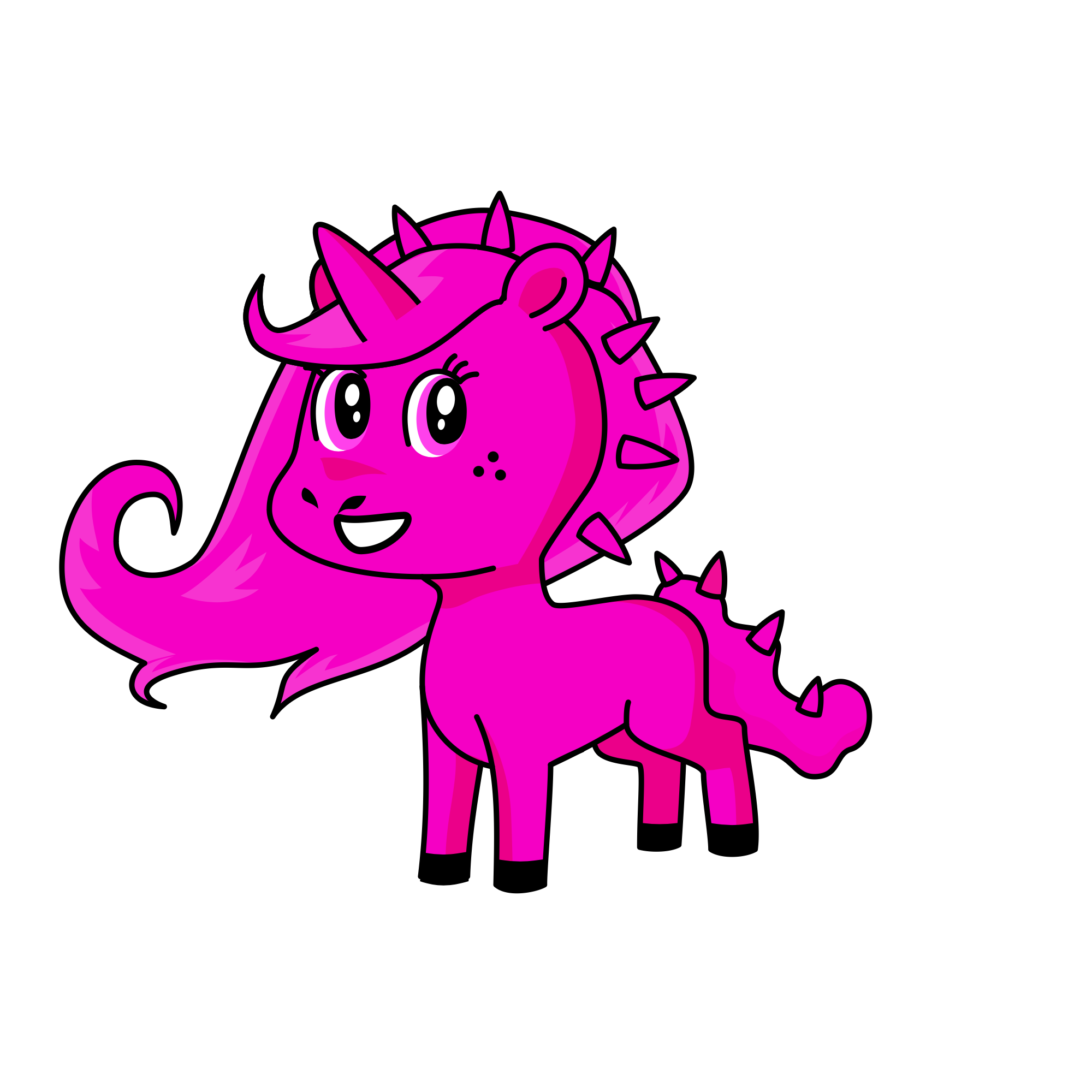 pinke pei, the unicorn