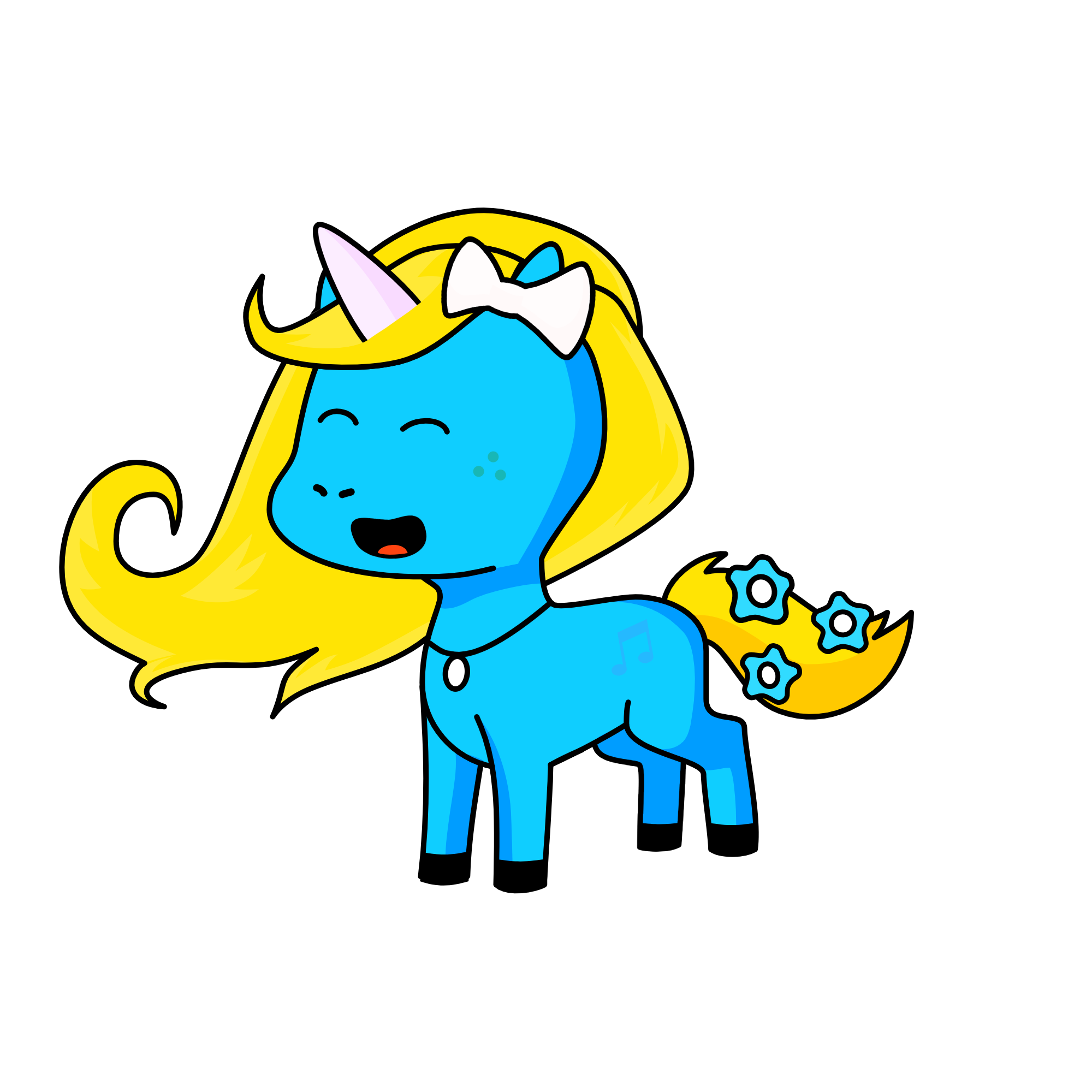 Smurfin sfurfie, the unicorn