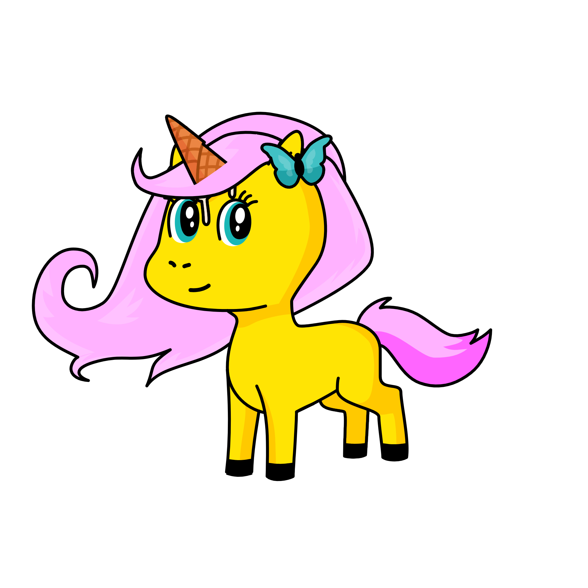 fluttershy, the unicorn