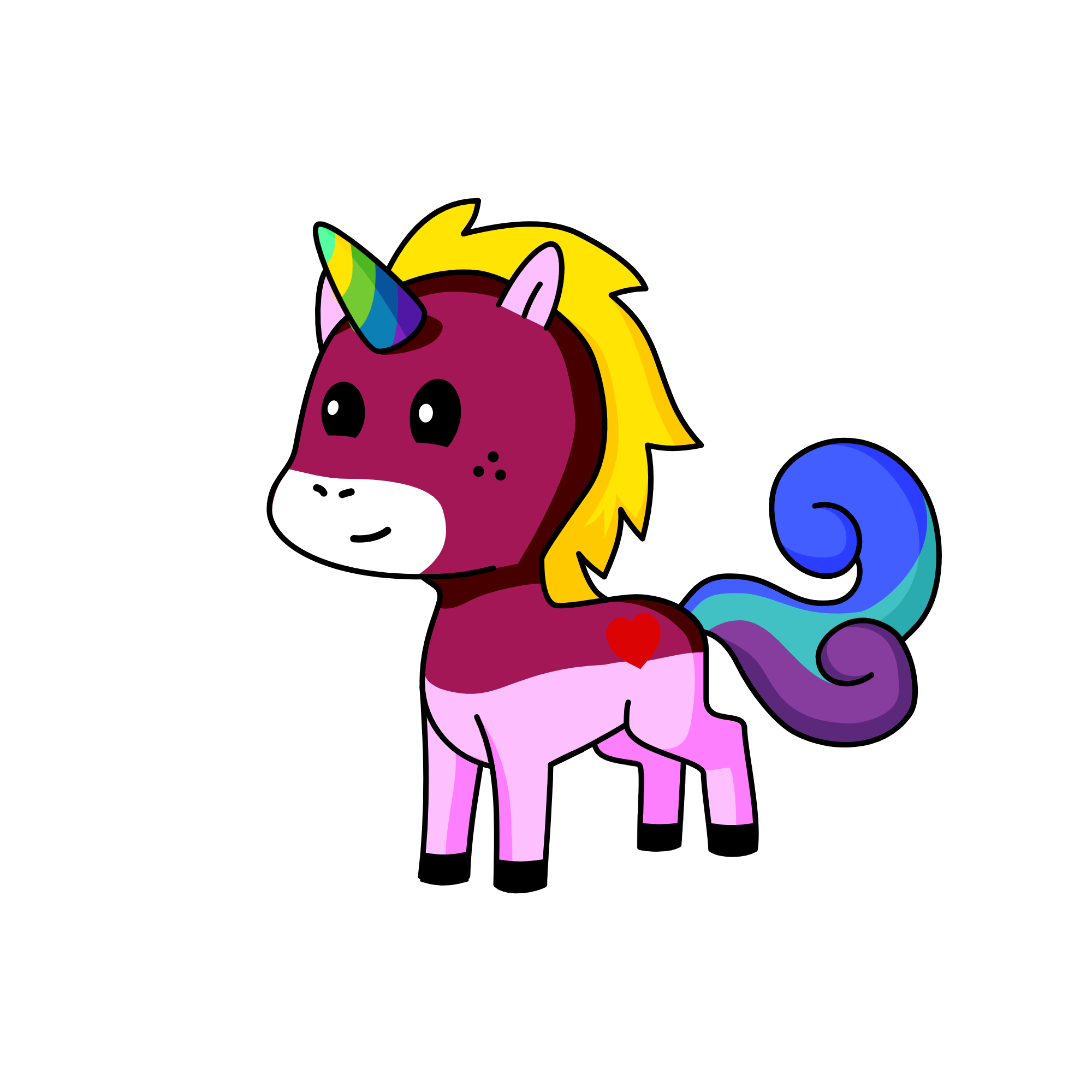 rainbow sparkle, the unicorn
