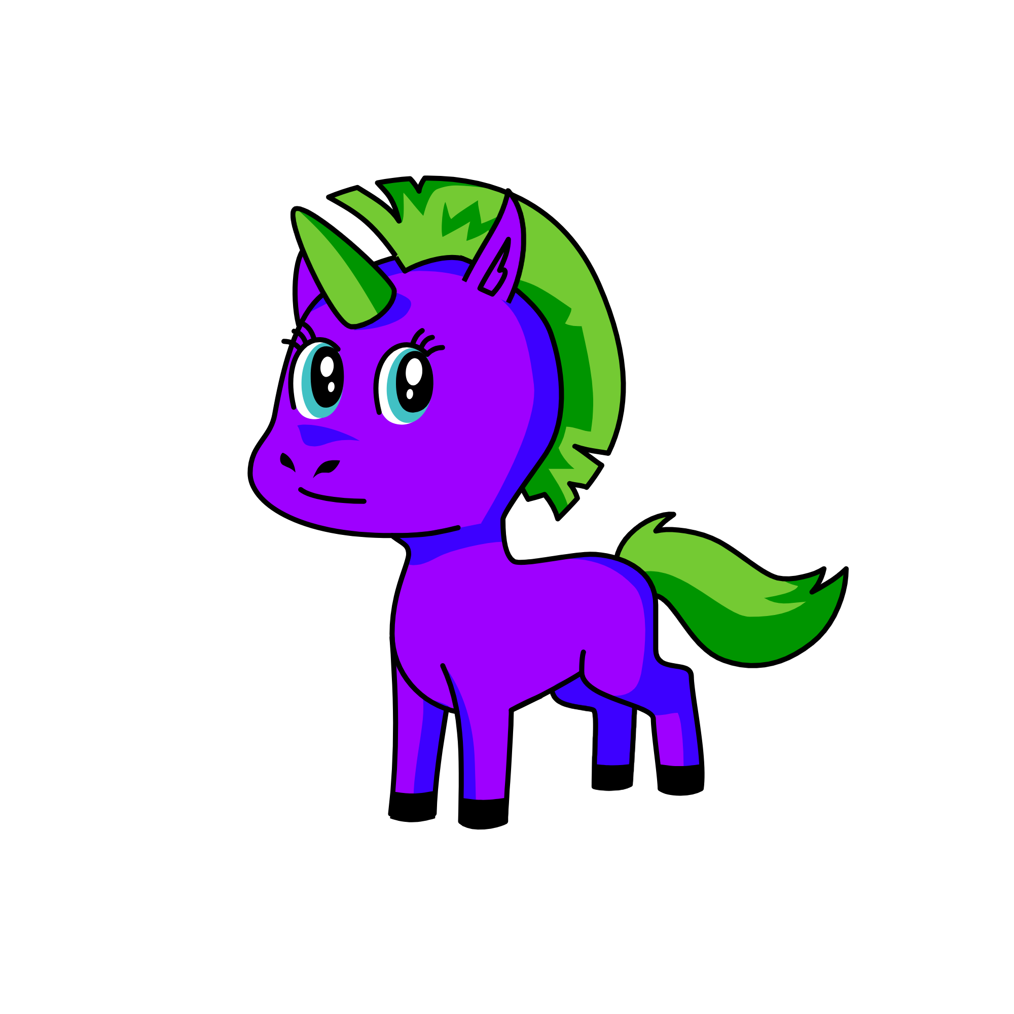 spike (?), the unicorn