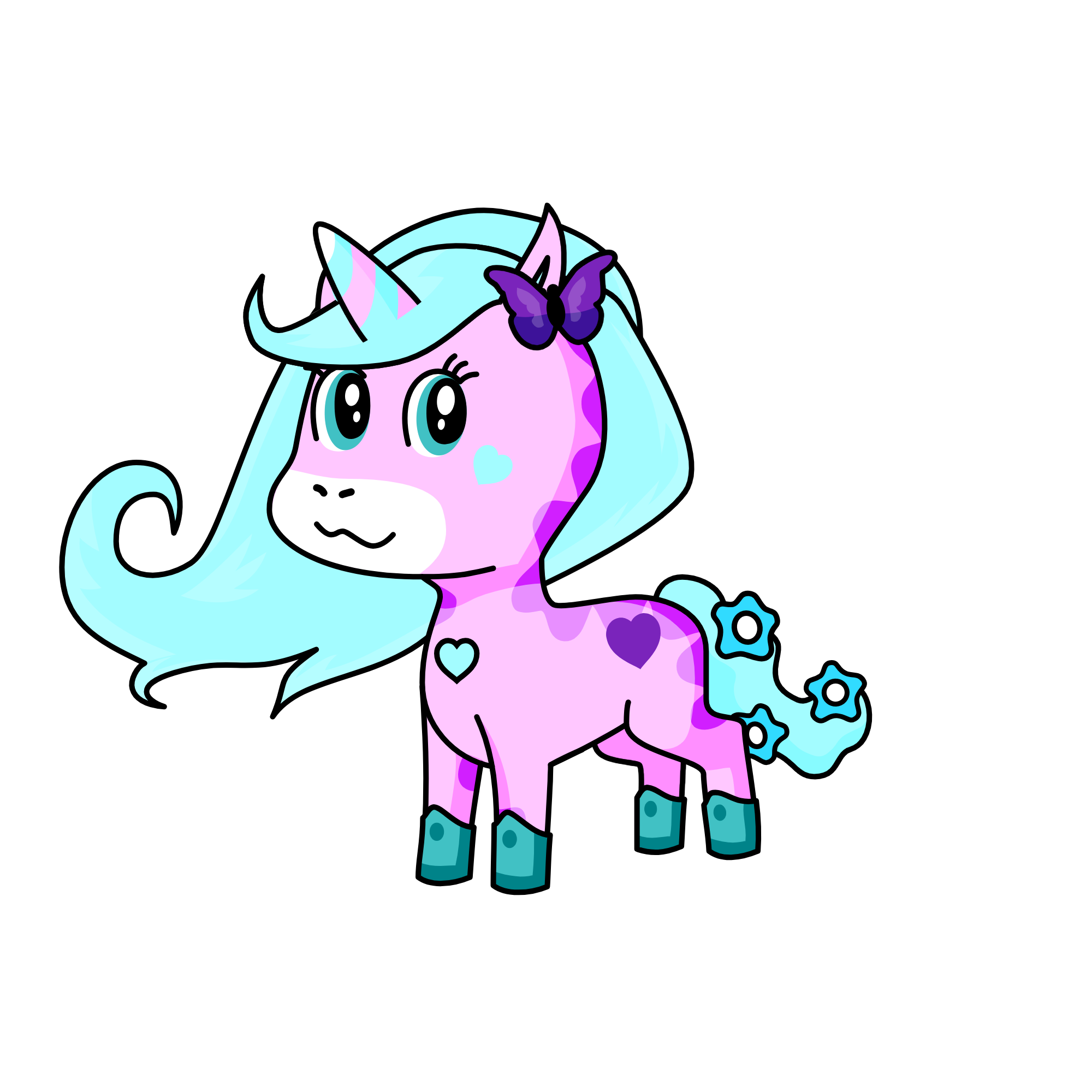cotton candy, the unicorn