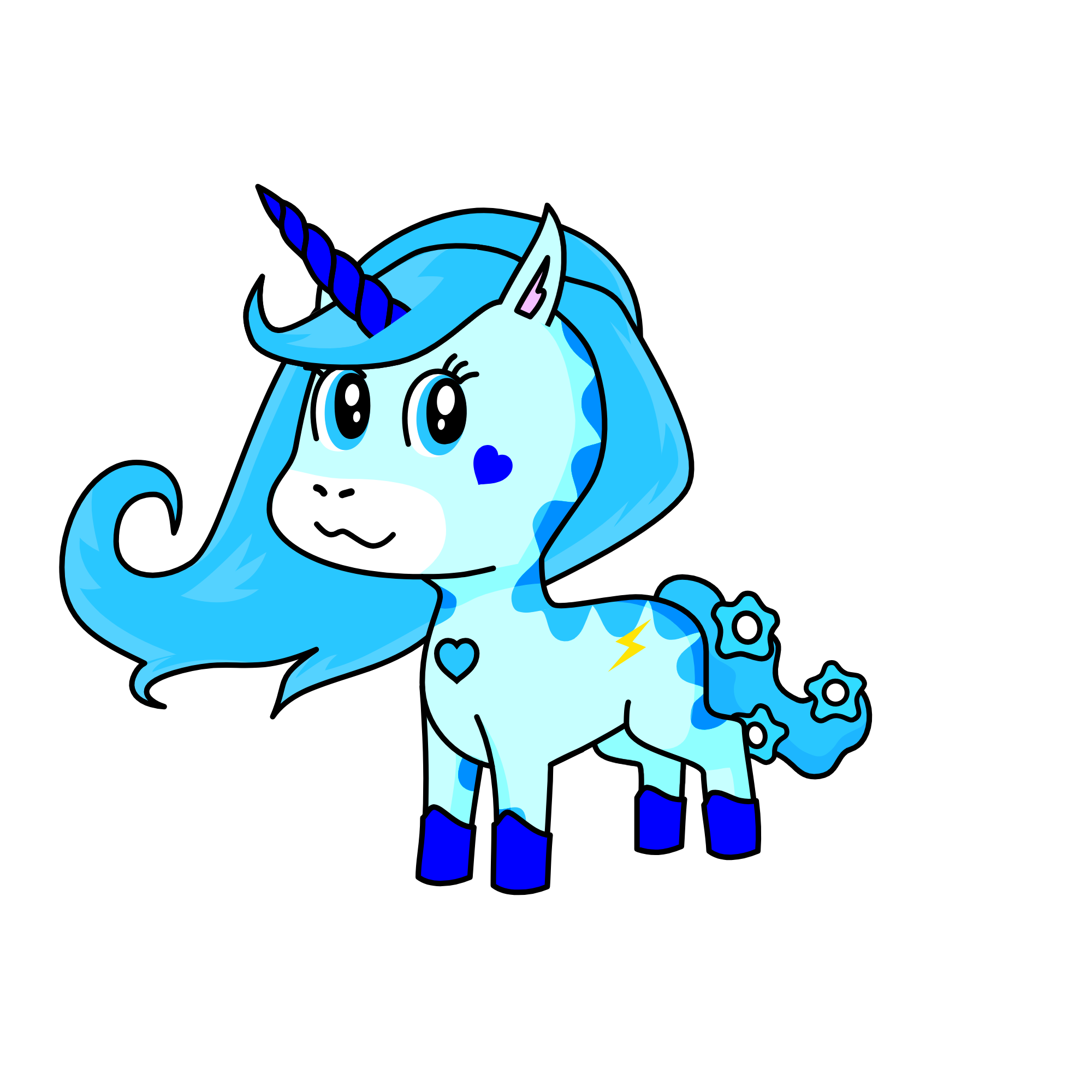 winter, the unicorn