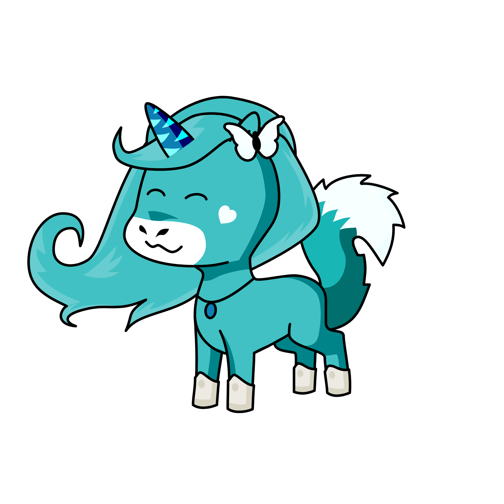 snowy, the unicorn