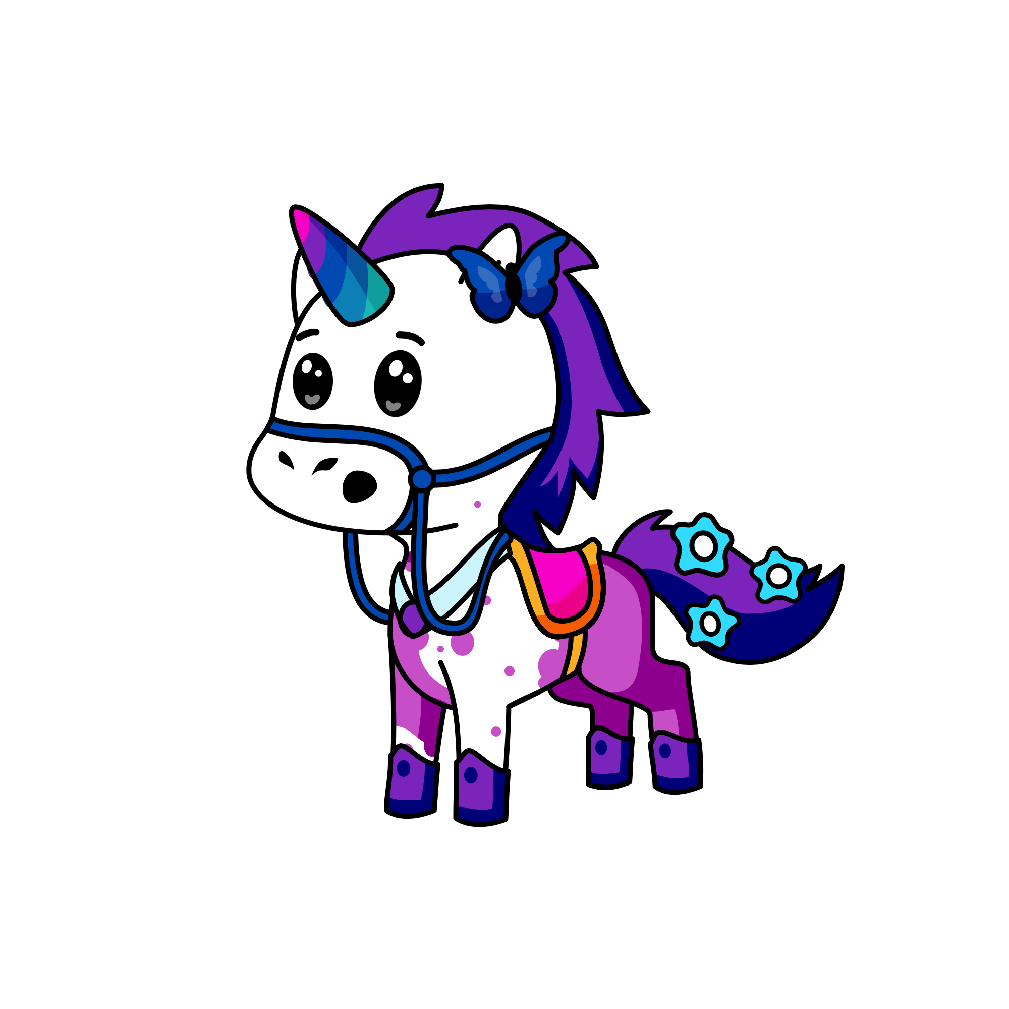 pe pe, the unicorn