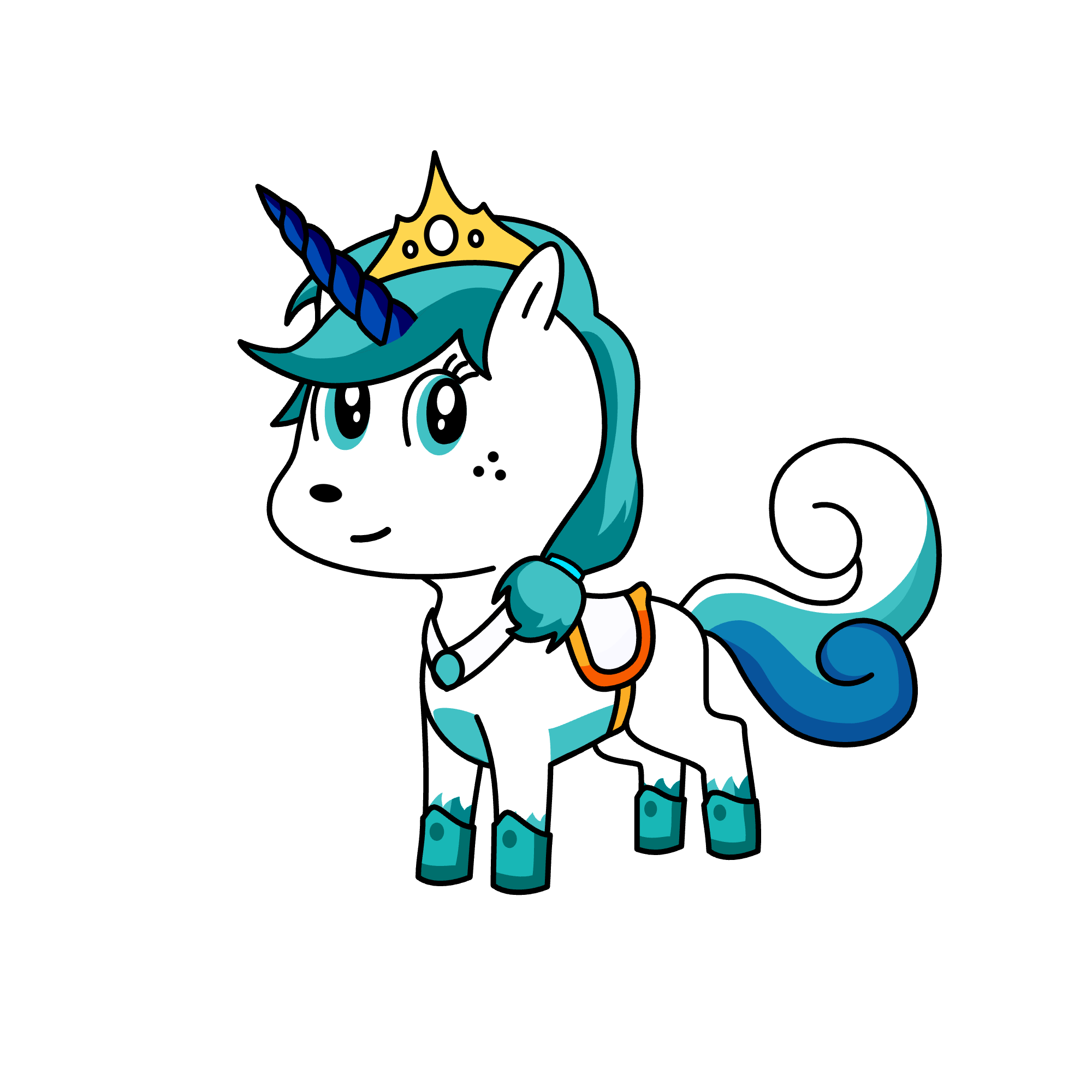 Northern lights Elsa, the unicorn
