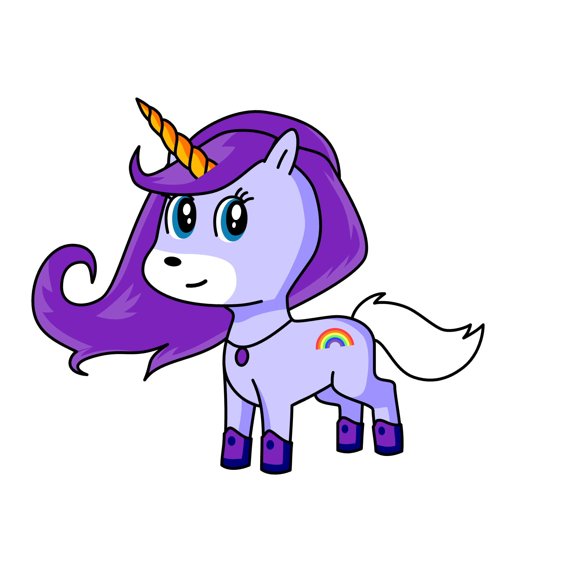 Violet, the unicorn
