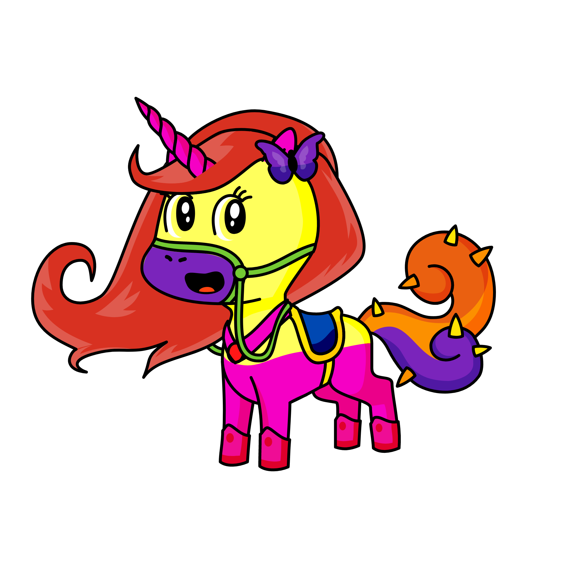 sparkle saddle, the unicorn