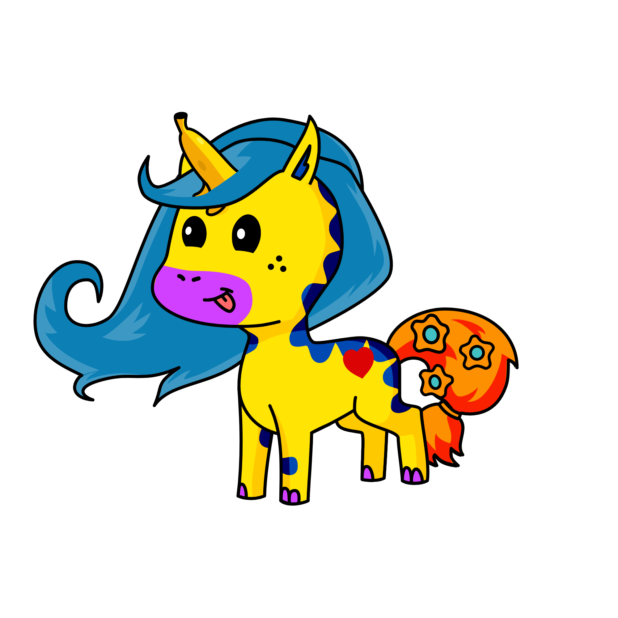scarlet banana, the unicorn