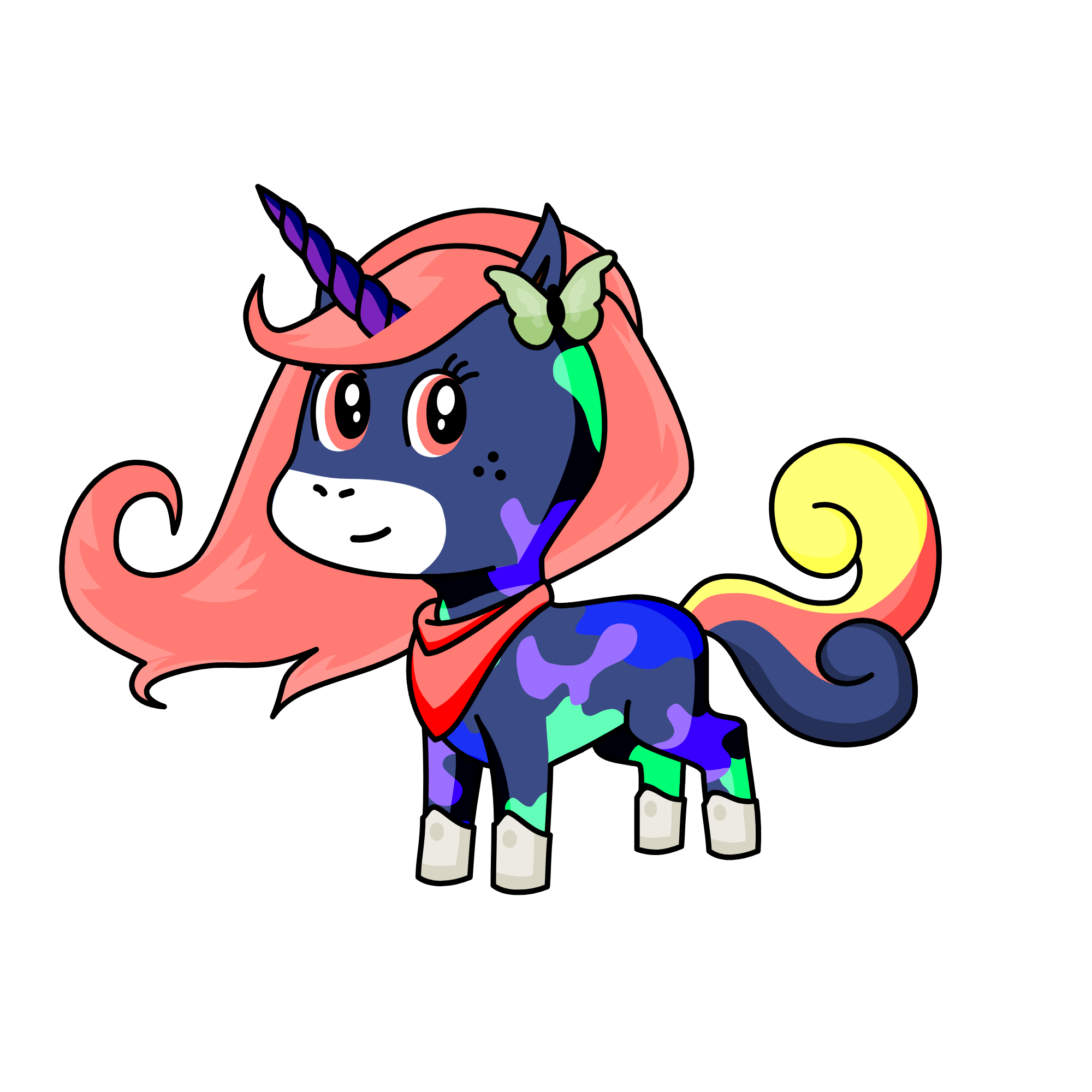 Coral, the unicorn