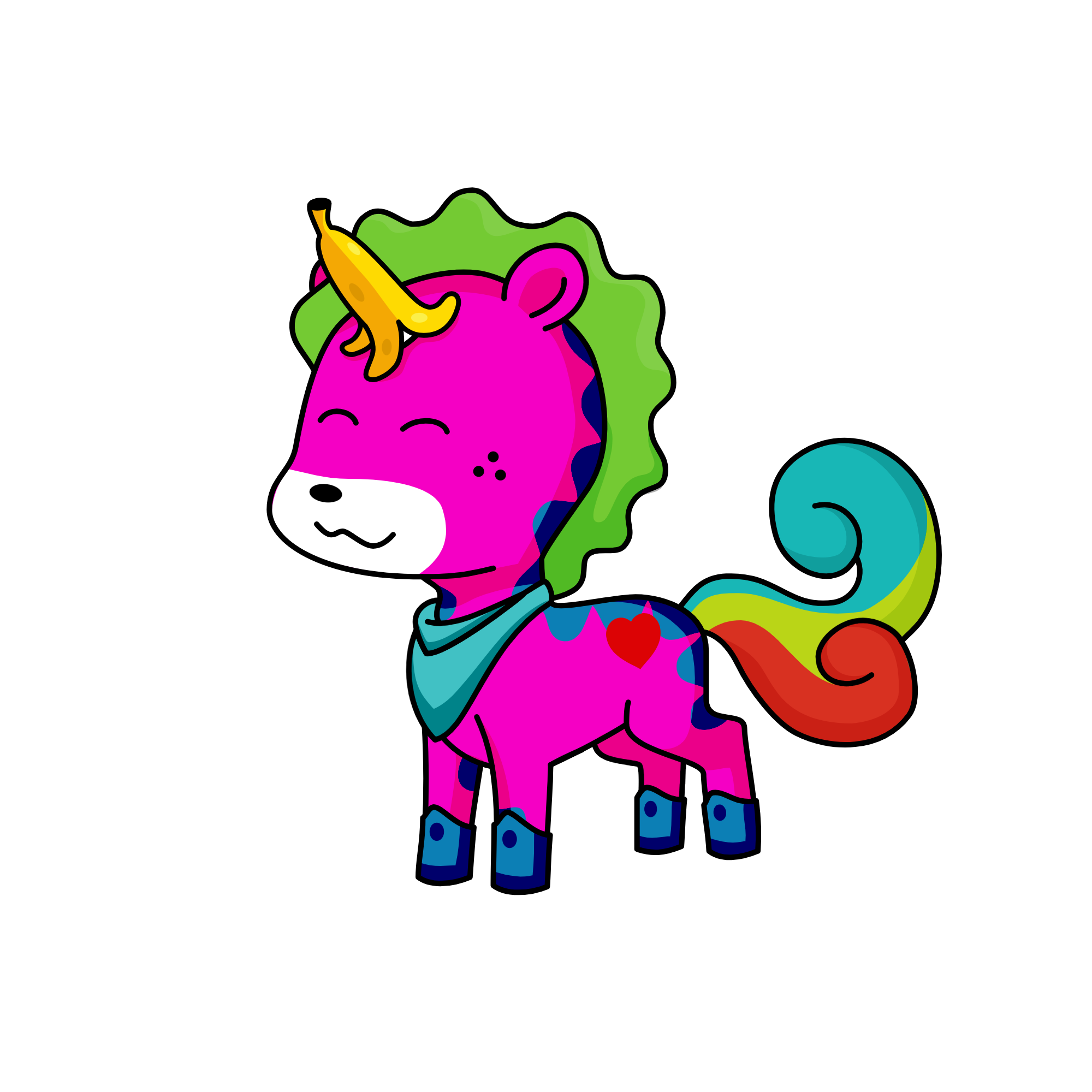 Bananaface, the unicorn