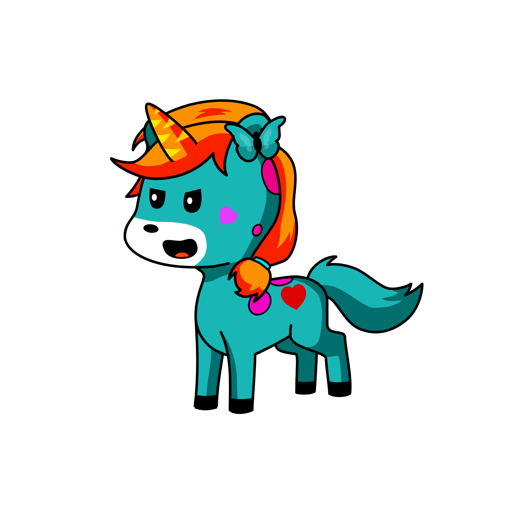 crayon, the unicorn