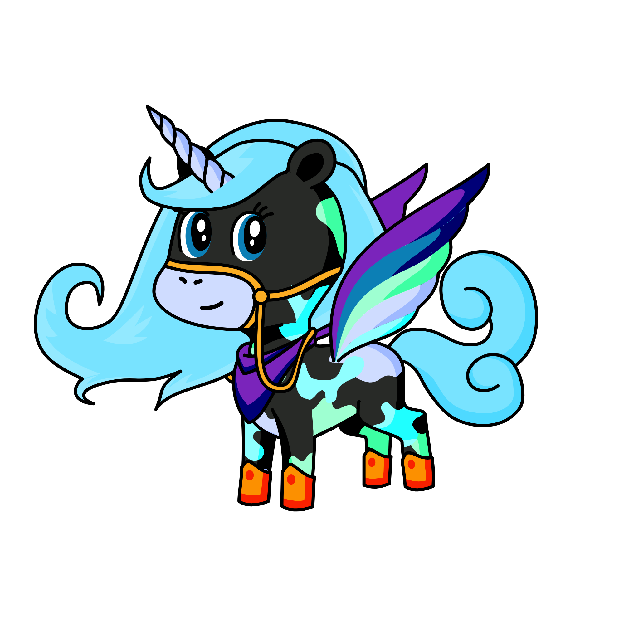 moonlight, the unicorn