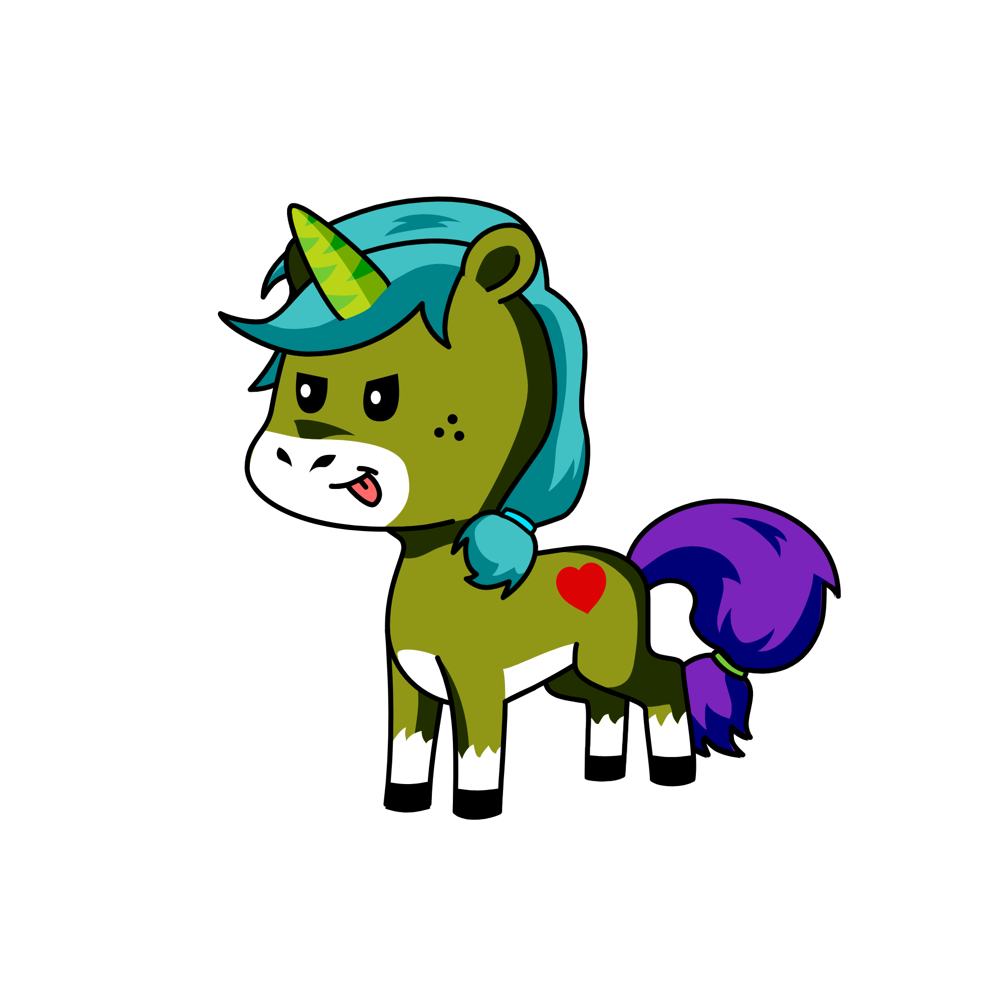 :), the unicorn
