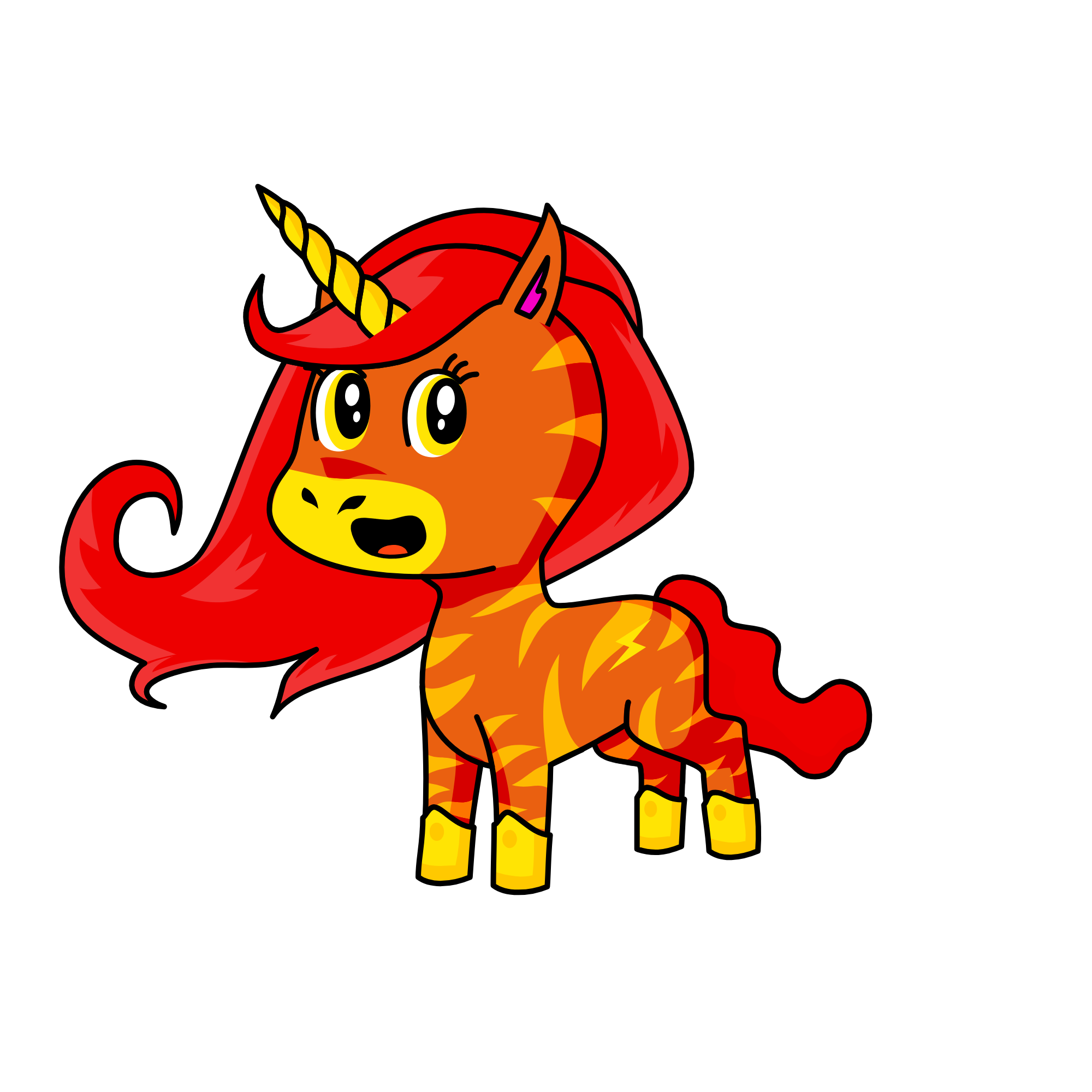 Characoal, the unicorn