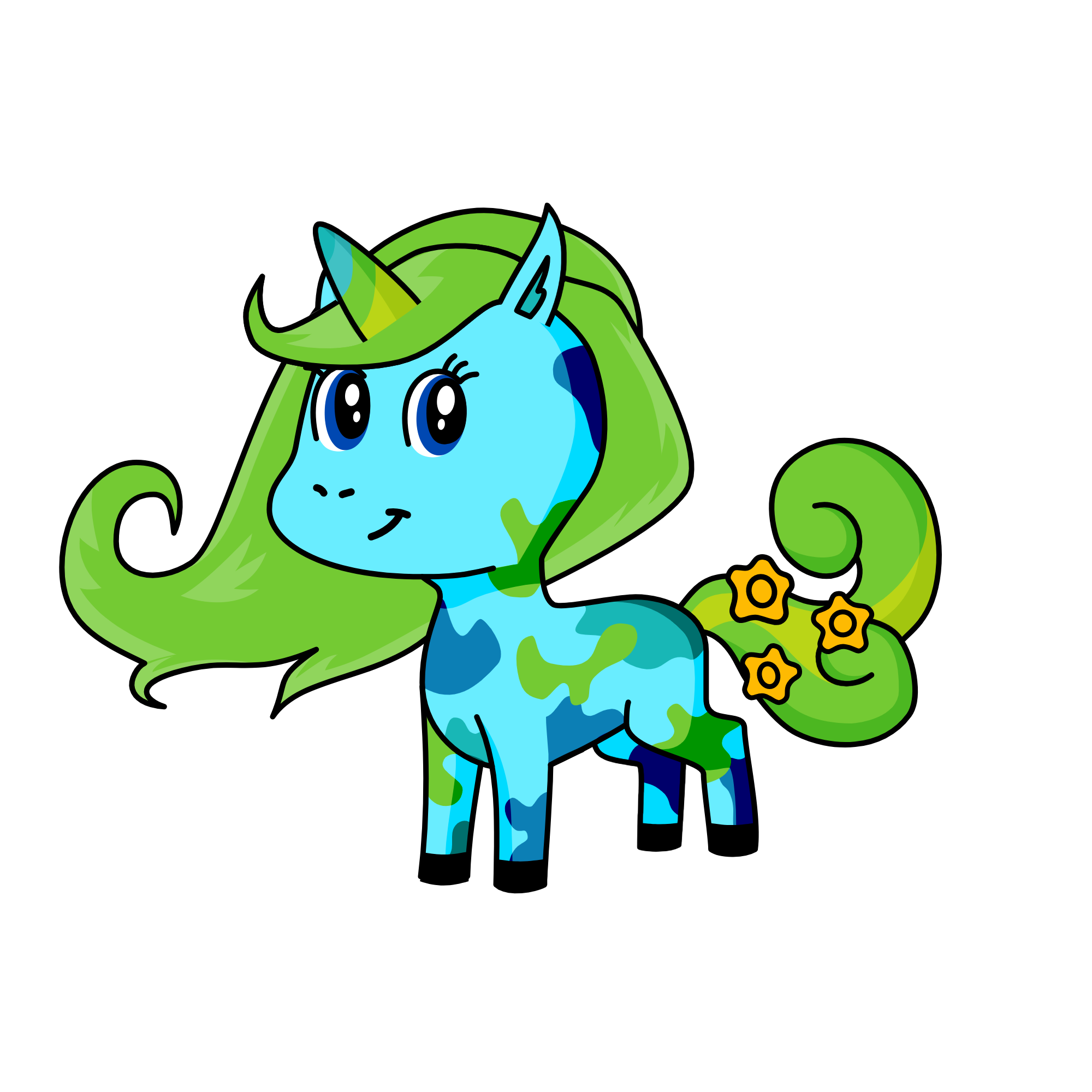 Splash, the unicorn