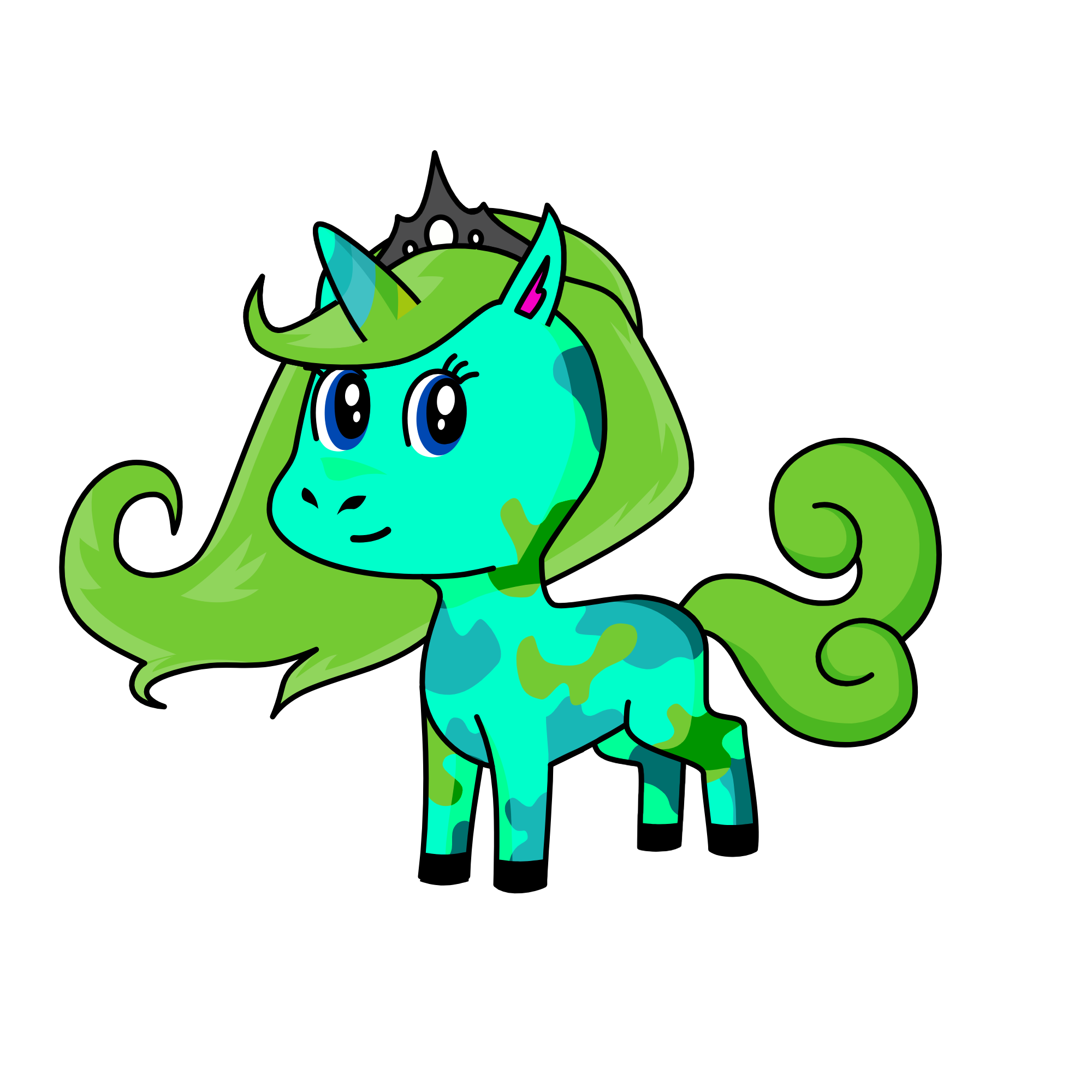 Splash, the unicorn