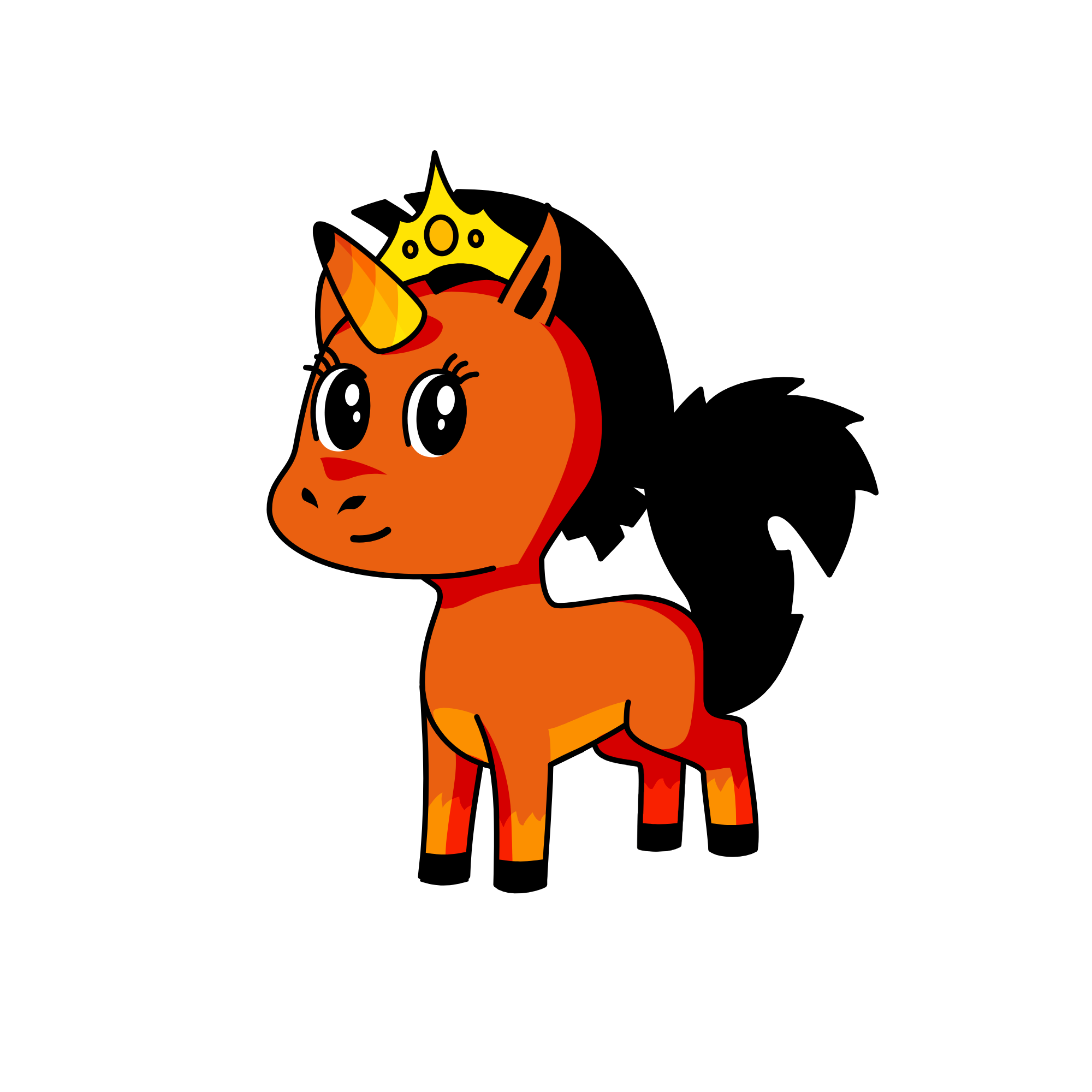 Charcoal, the unicorn