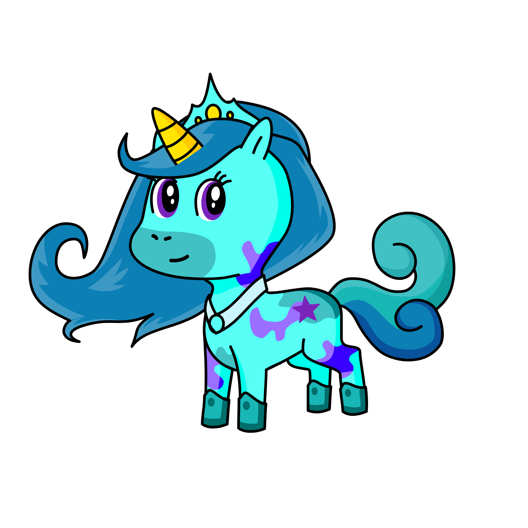 Queen Glacier, the unicorn