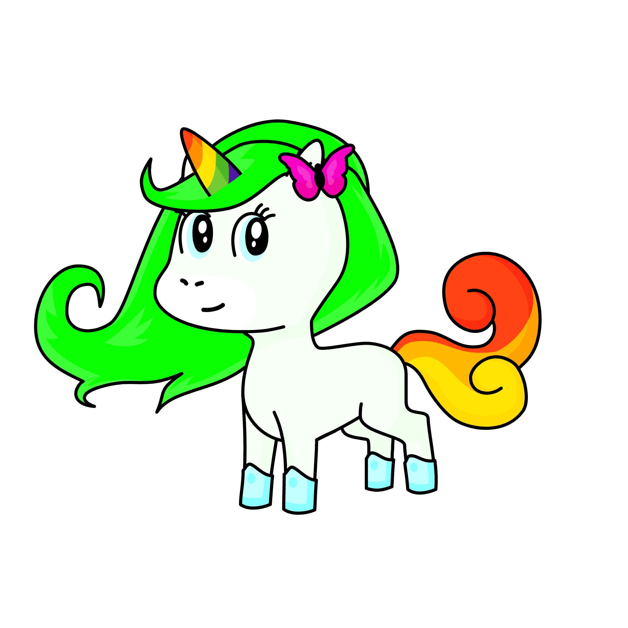 RAINBOW!!!, the unicorn