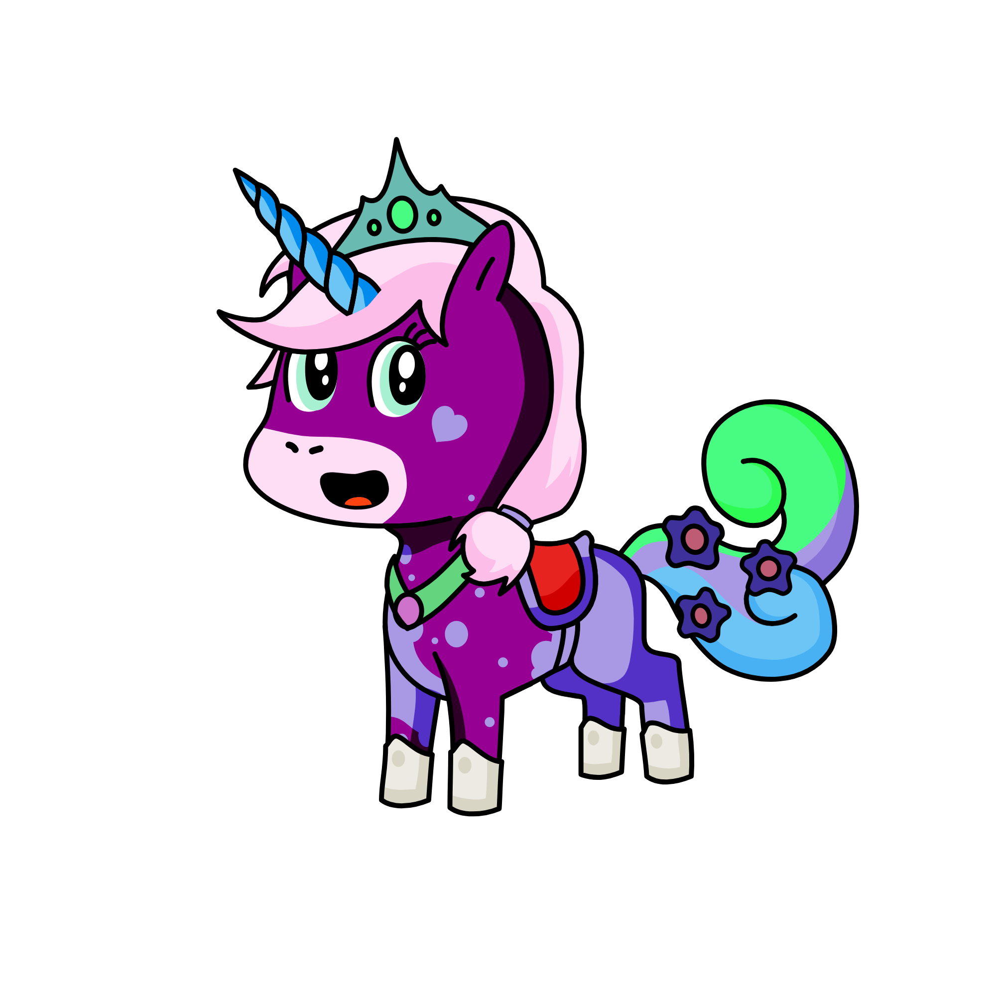 Black , the unicorn