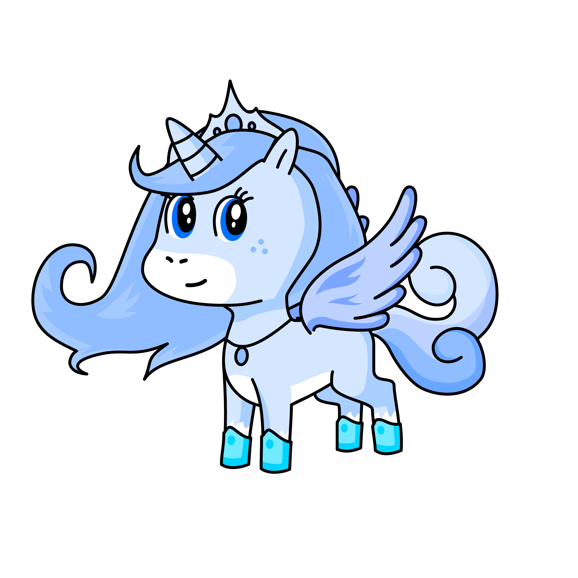 Schneprinzessin, the unicorn