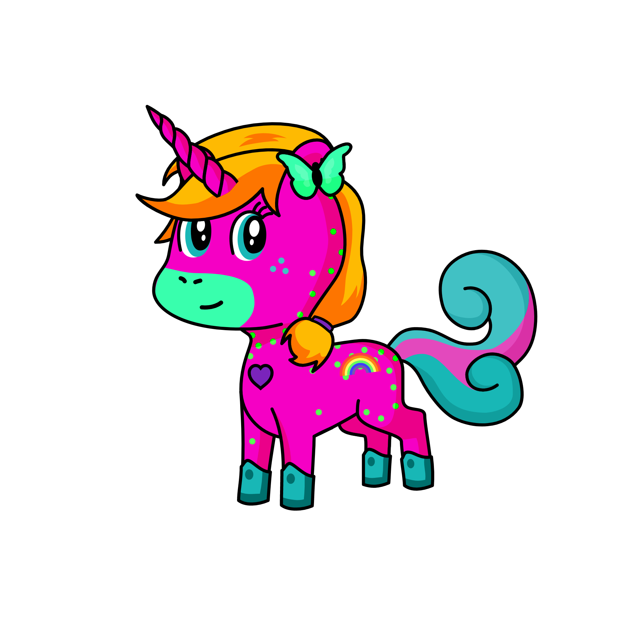 lacey cup cake, the unicorn