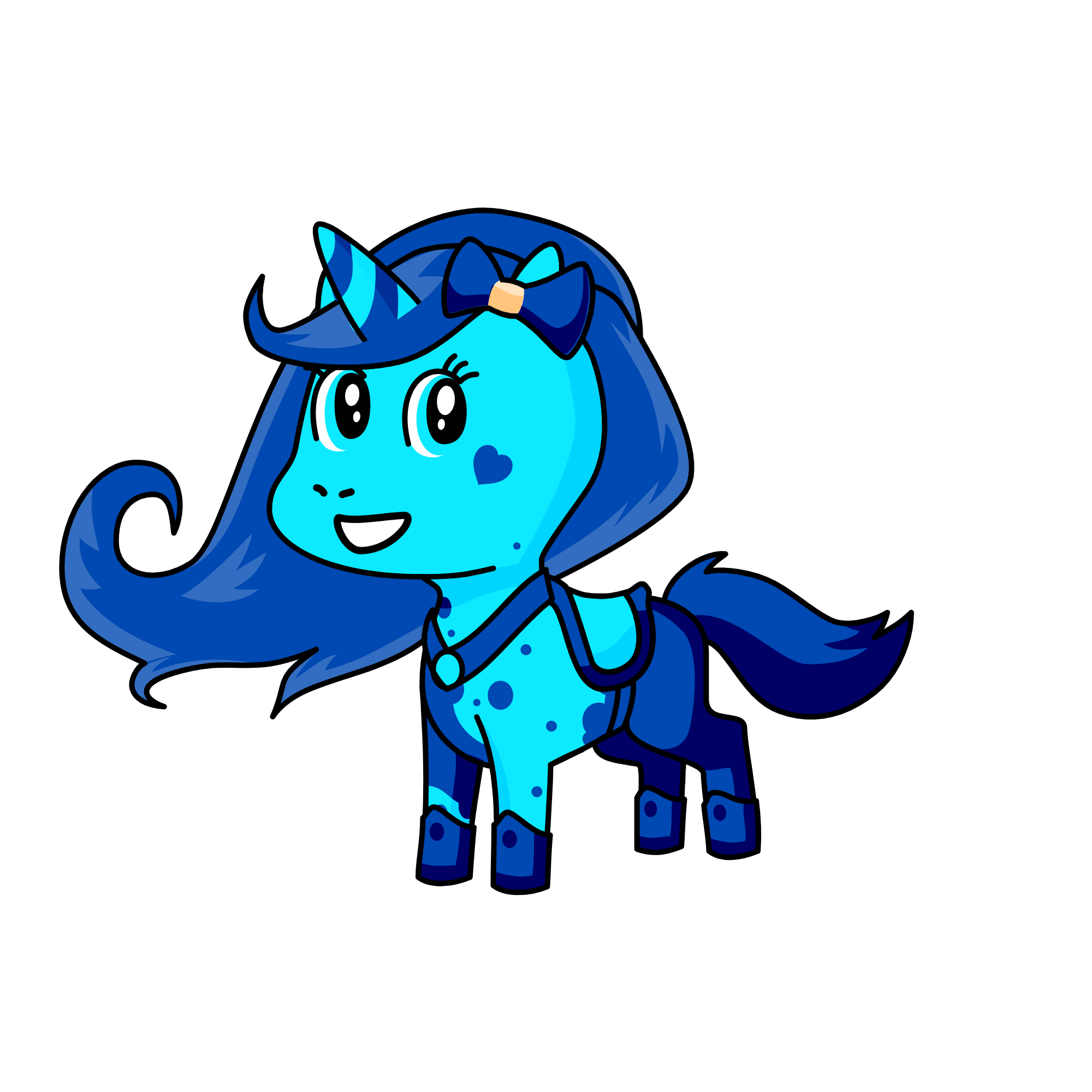 bluey, the unicorn