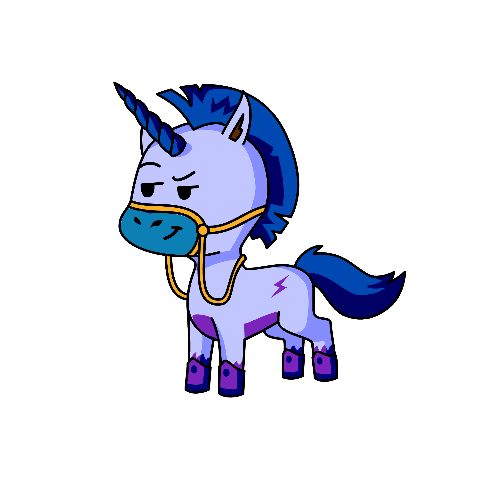 Purple 💜, the unicorn