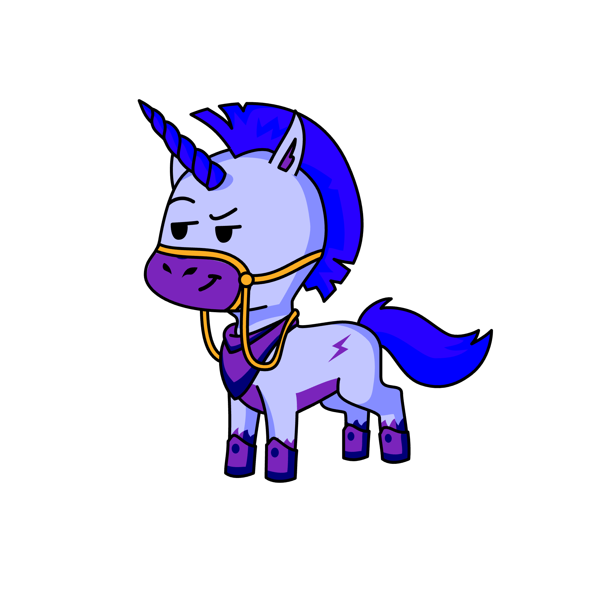 Purple 💜, the unicorn