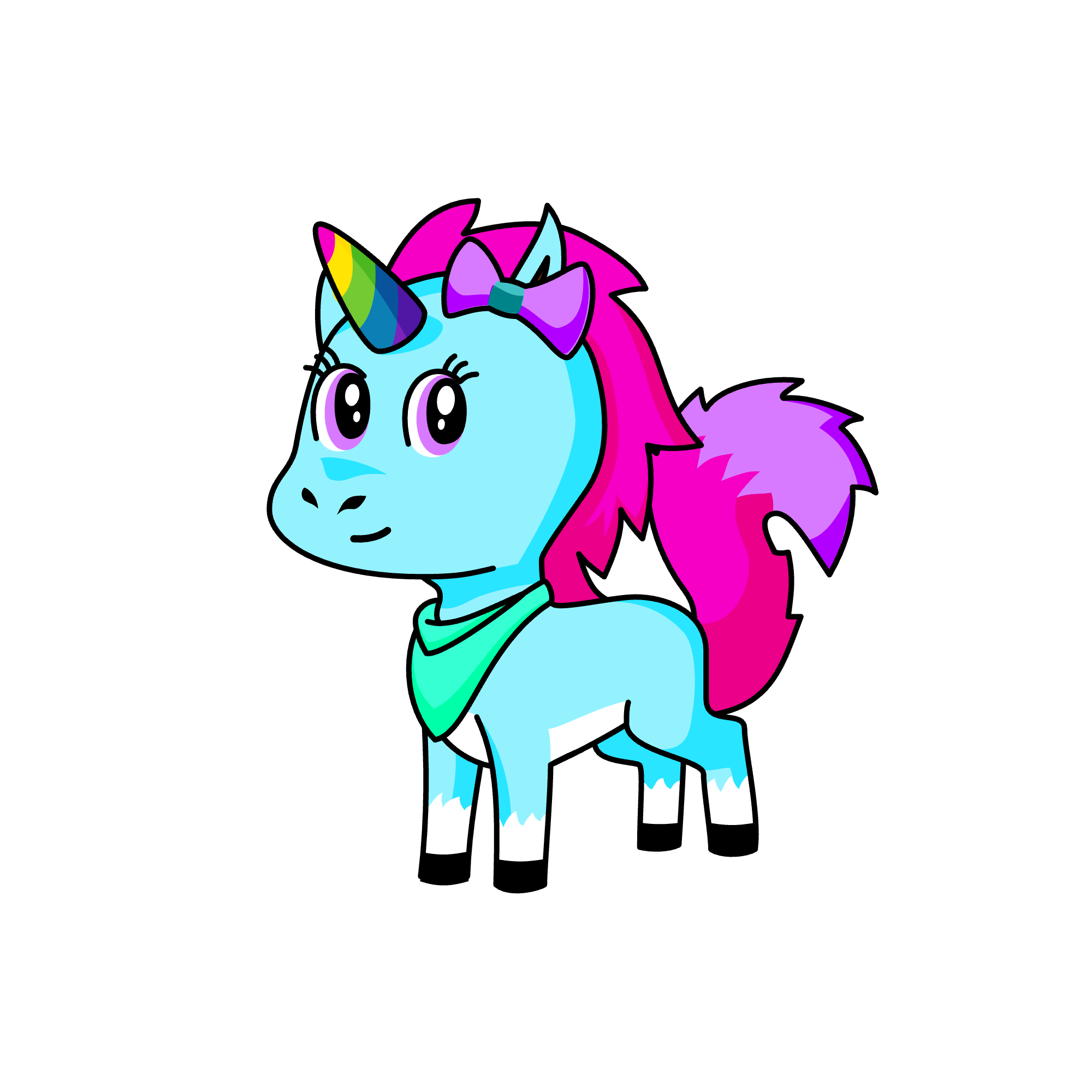 Foxie, the unicorn