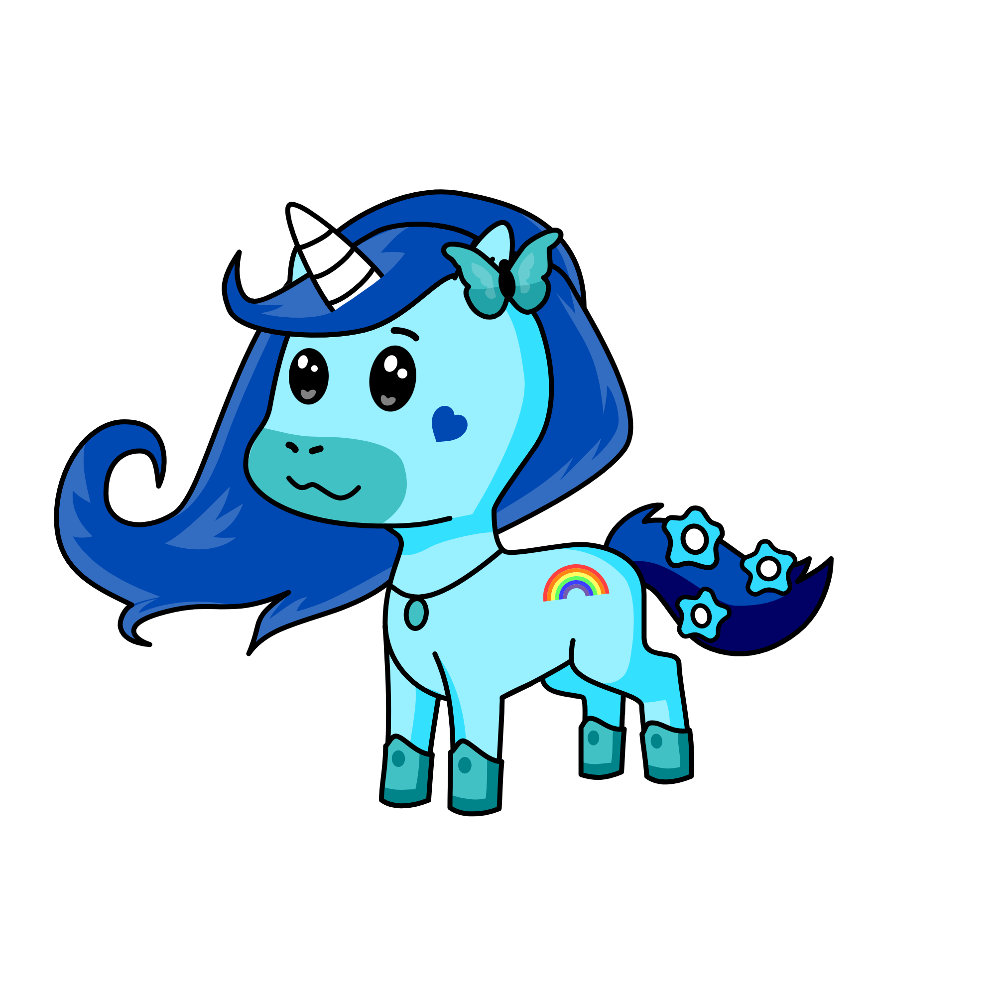 aqua, the unicorn